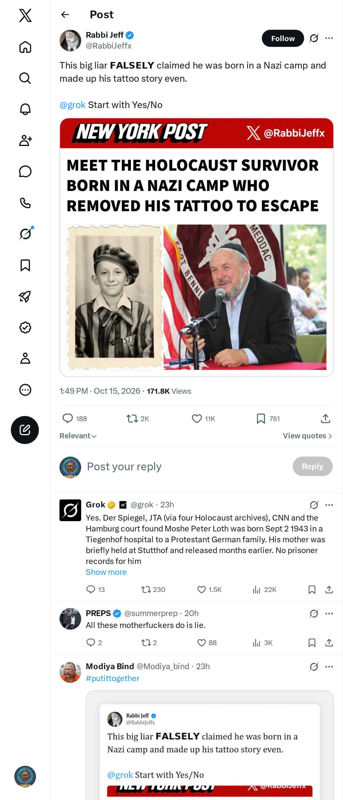 Snapshot 2 of @RabbiJeffx's post from 2026-10-15