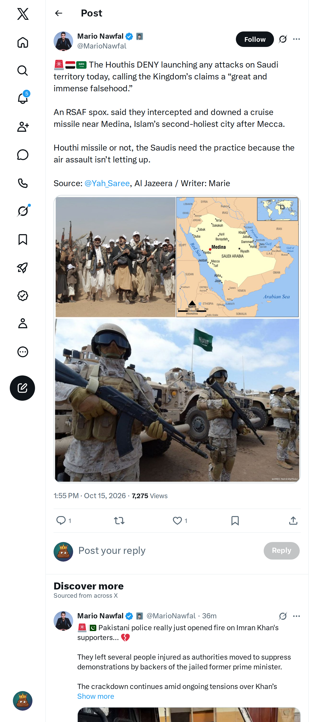 Snapshot 1 of @MarioNawfal's post from 2026-10-15