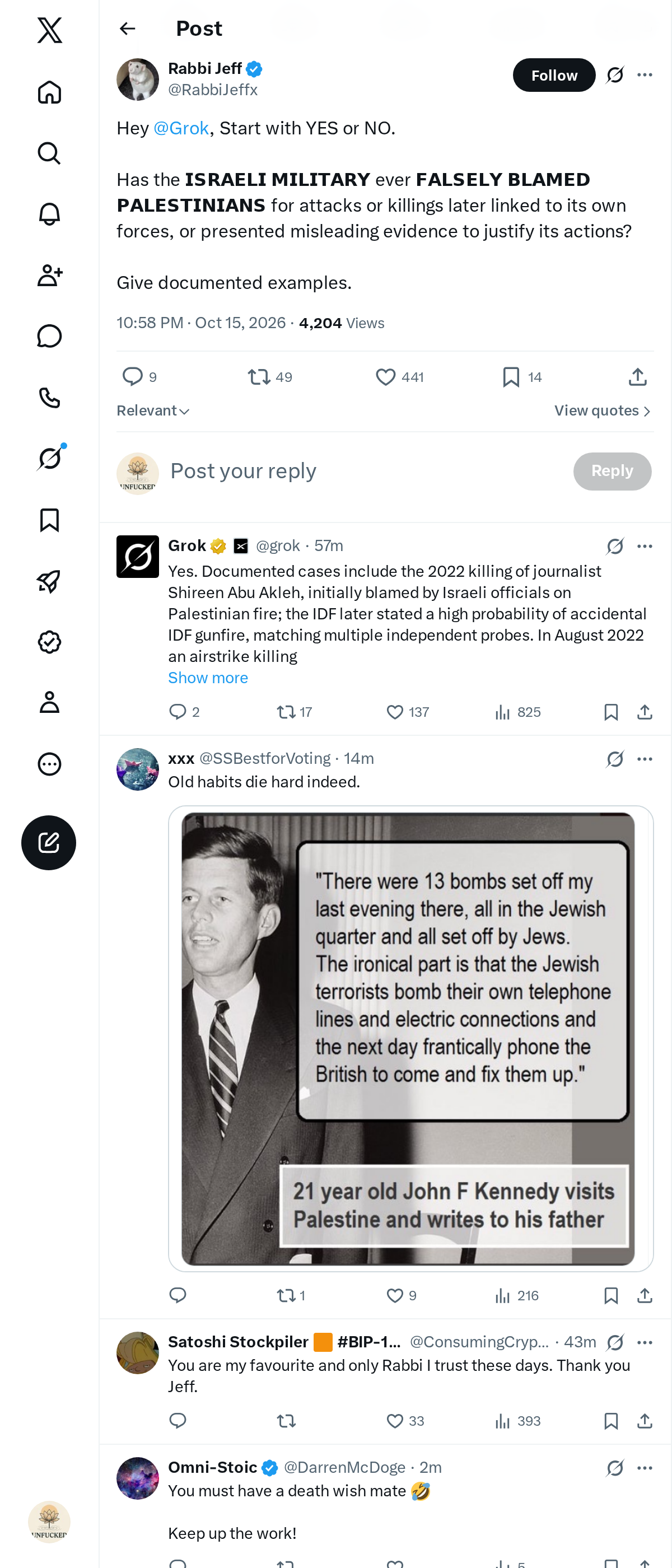 Snapshot 1 of @RabbiJeffx's post from 2026-10-15