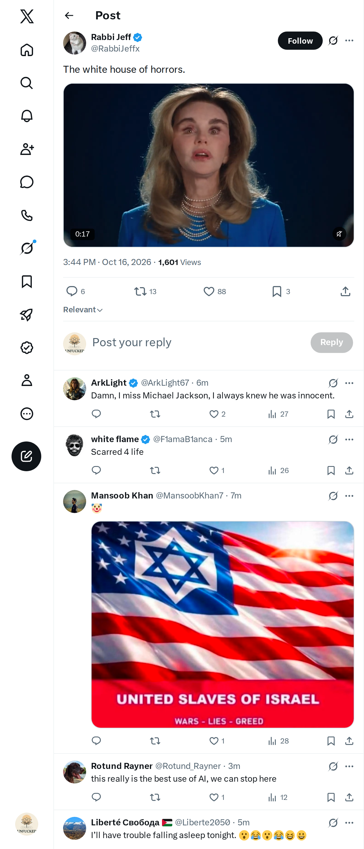 Snapshot 1 of @RabbiJeffx's post from 2026-10-16