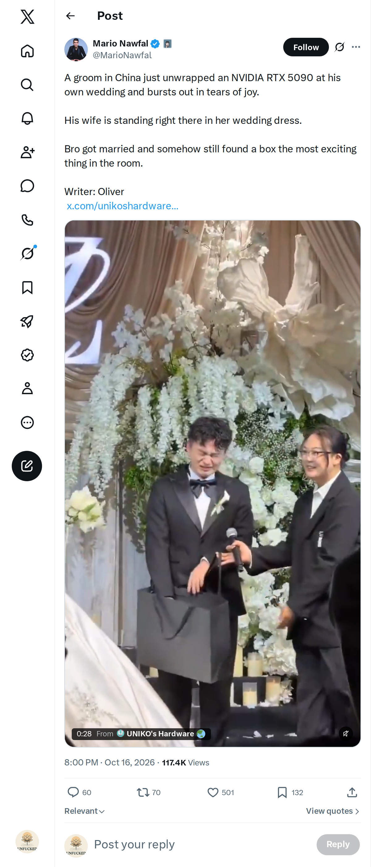 Snapshot 2 of @MarioNawfal's post from 2026-10-16