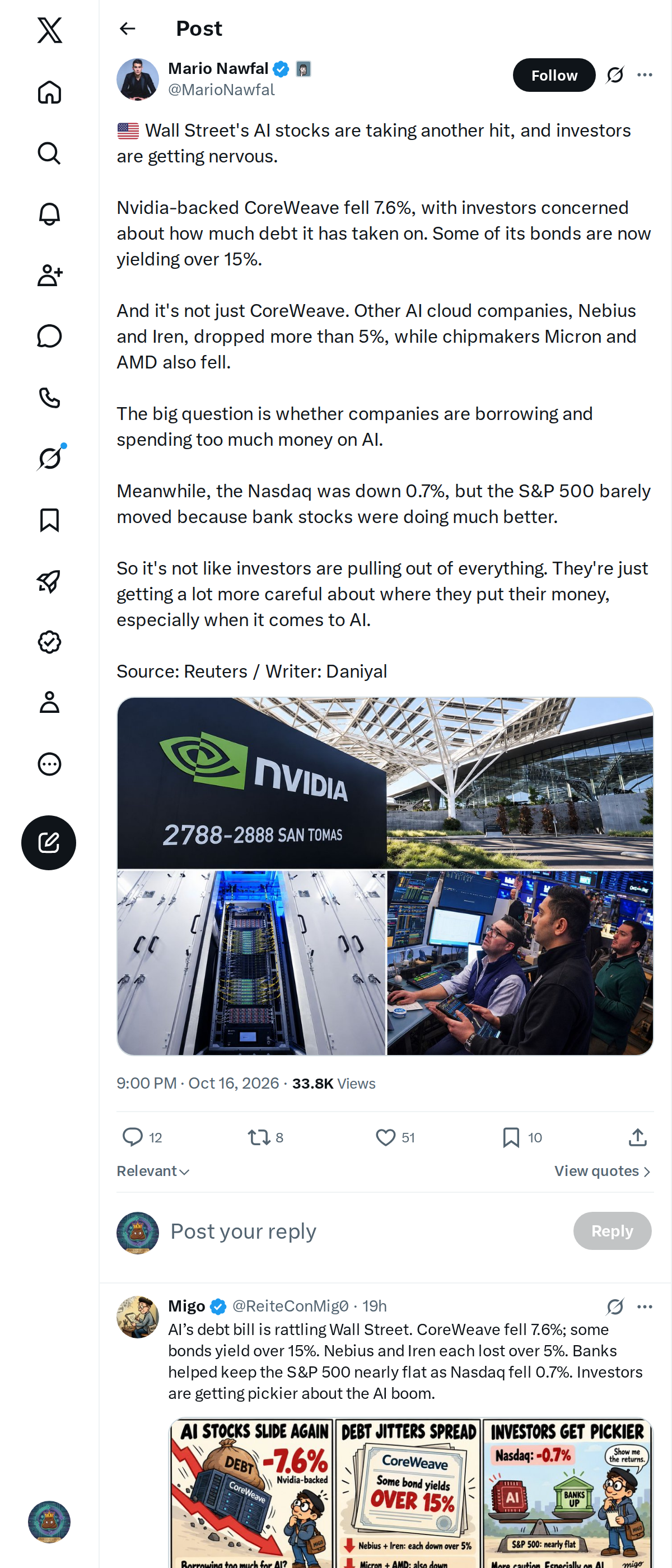 Snapshot 2 of @MarioNawfal's post from 2026-10-16