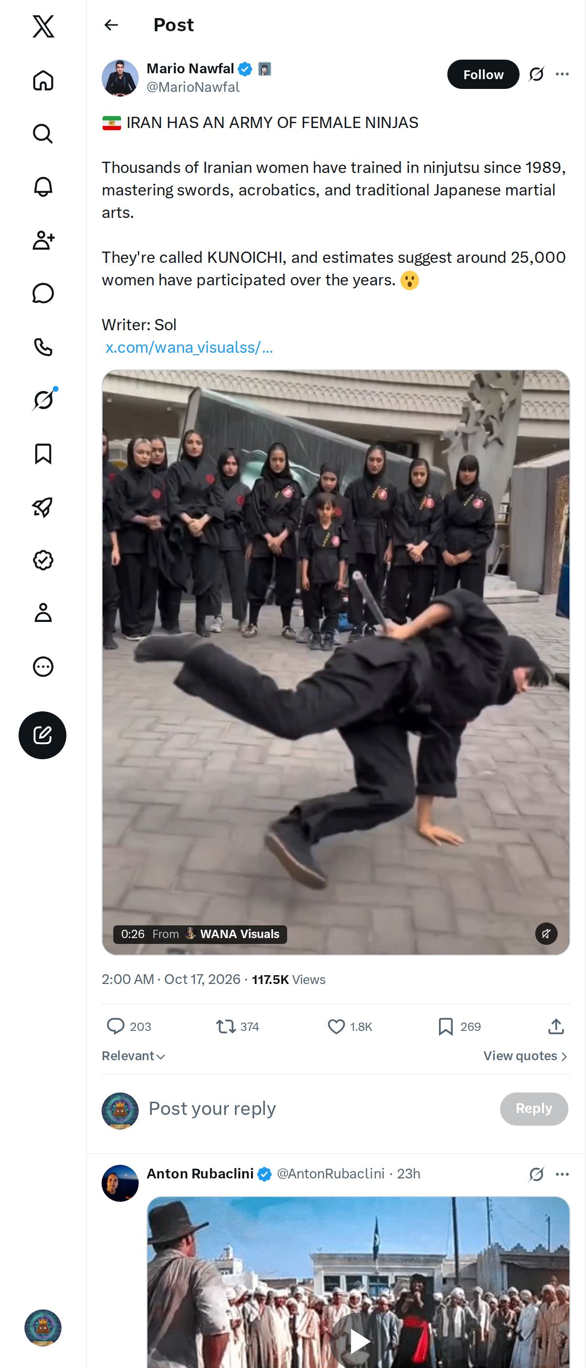 Snapshot 2 of @MarioNawfal's post from 2026-10-17