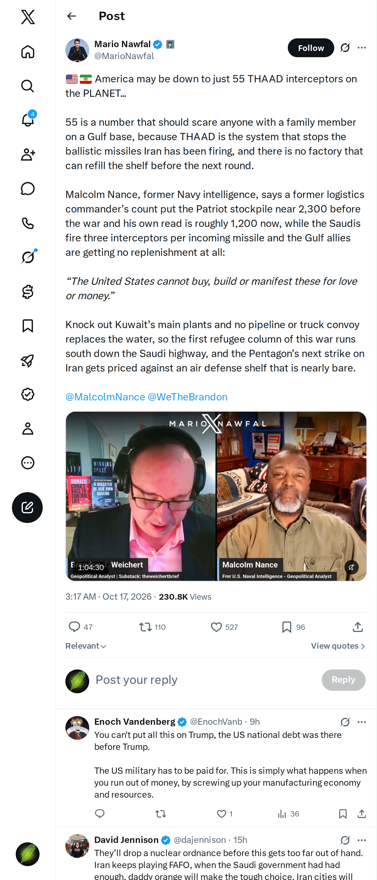 Snapshot 2 of @MarioNawfal's post from 2026-10-17
