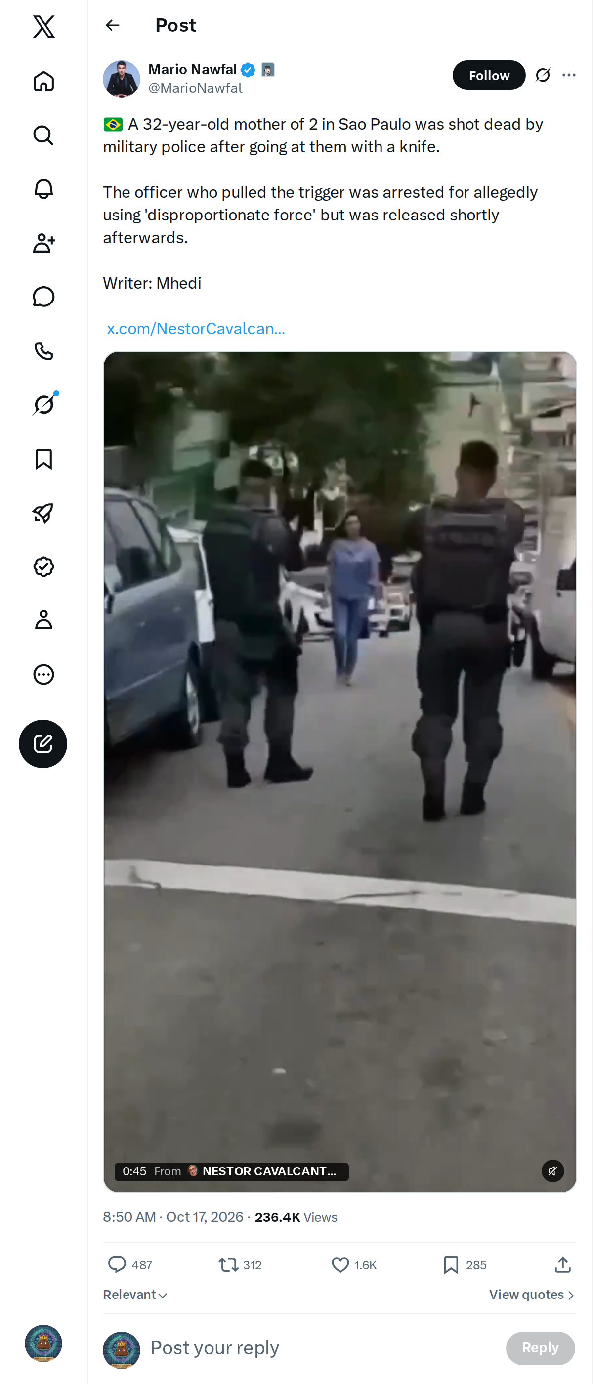Snapshot 2 of @MarioNawfal's post from 2026-10-17
