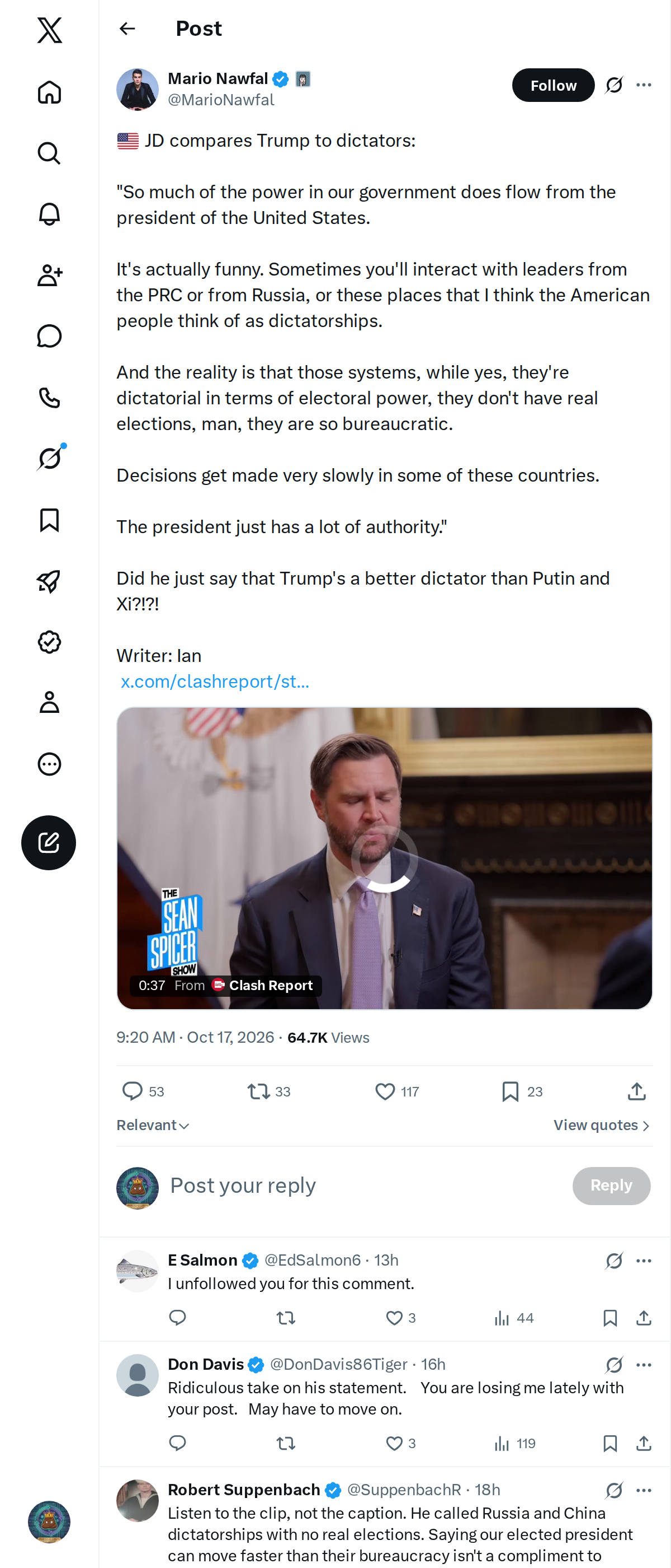 Snapshot 2 of @MarioNawfal's post from 2026-10-17