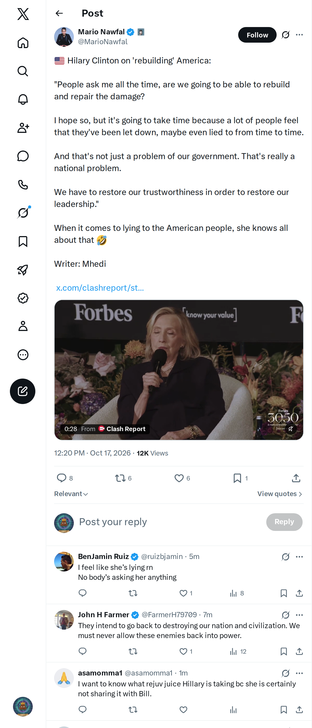 Snapshot 1 of @MarioNawfal's post from 2026-10-17