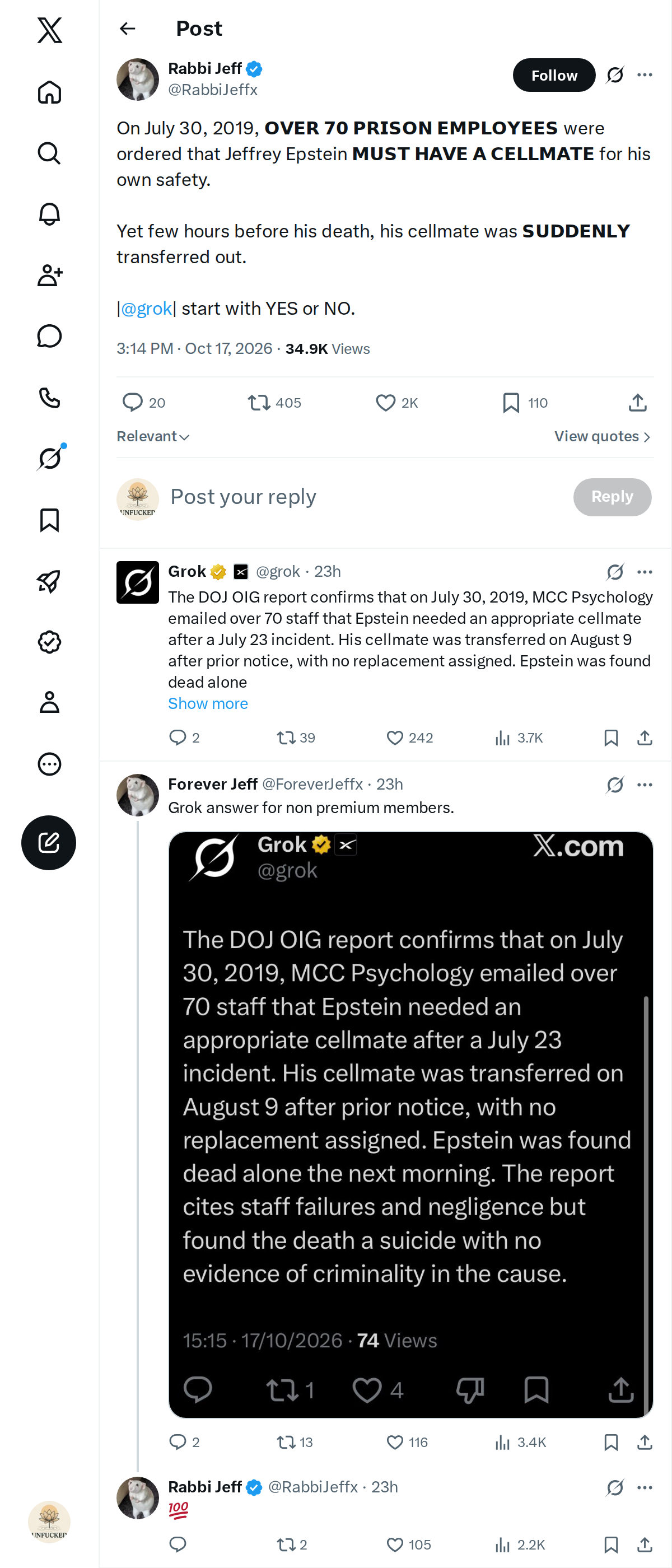 Snapshot 2 of @RabbiJeffx's post from 2026-10-17