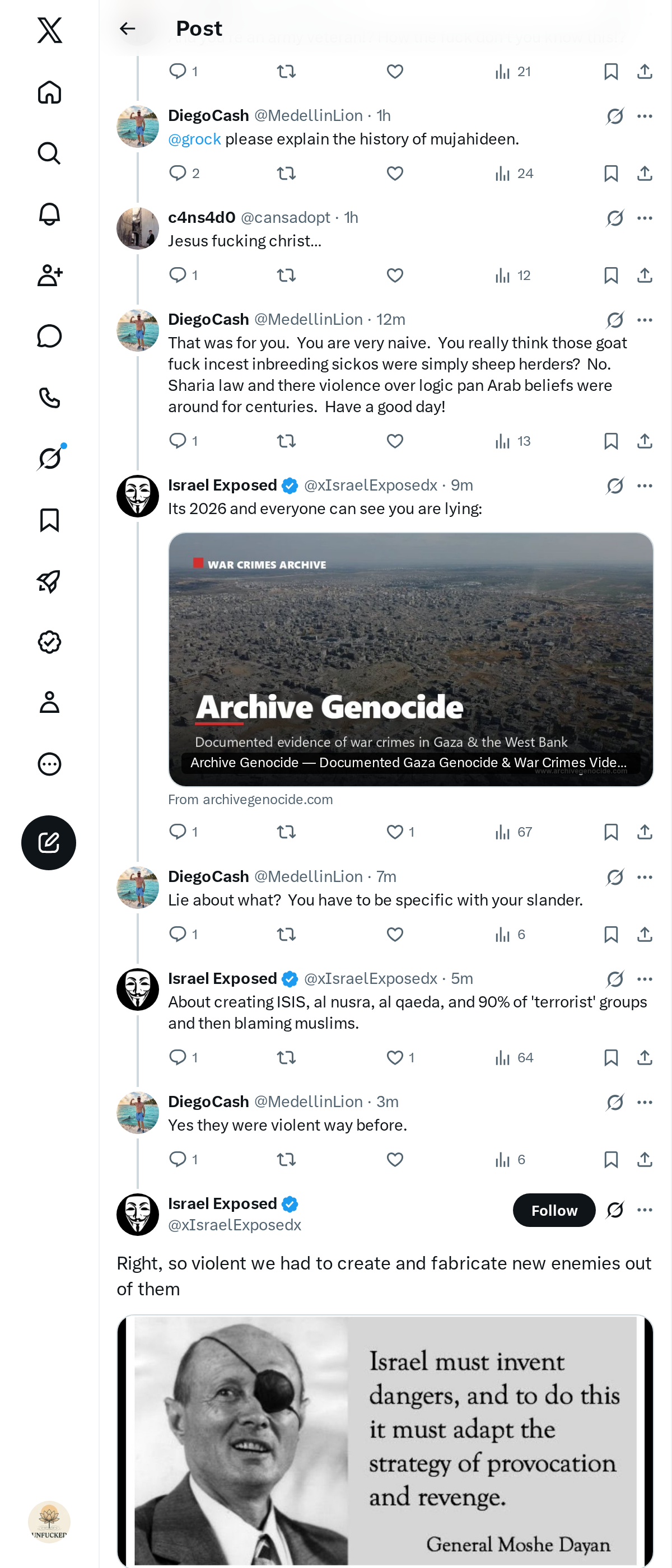 Snapshot 1 of @xIsraelExposedx's post from 2026-10-17