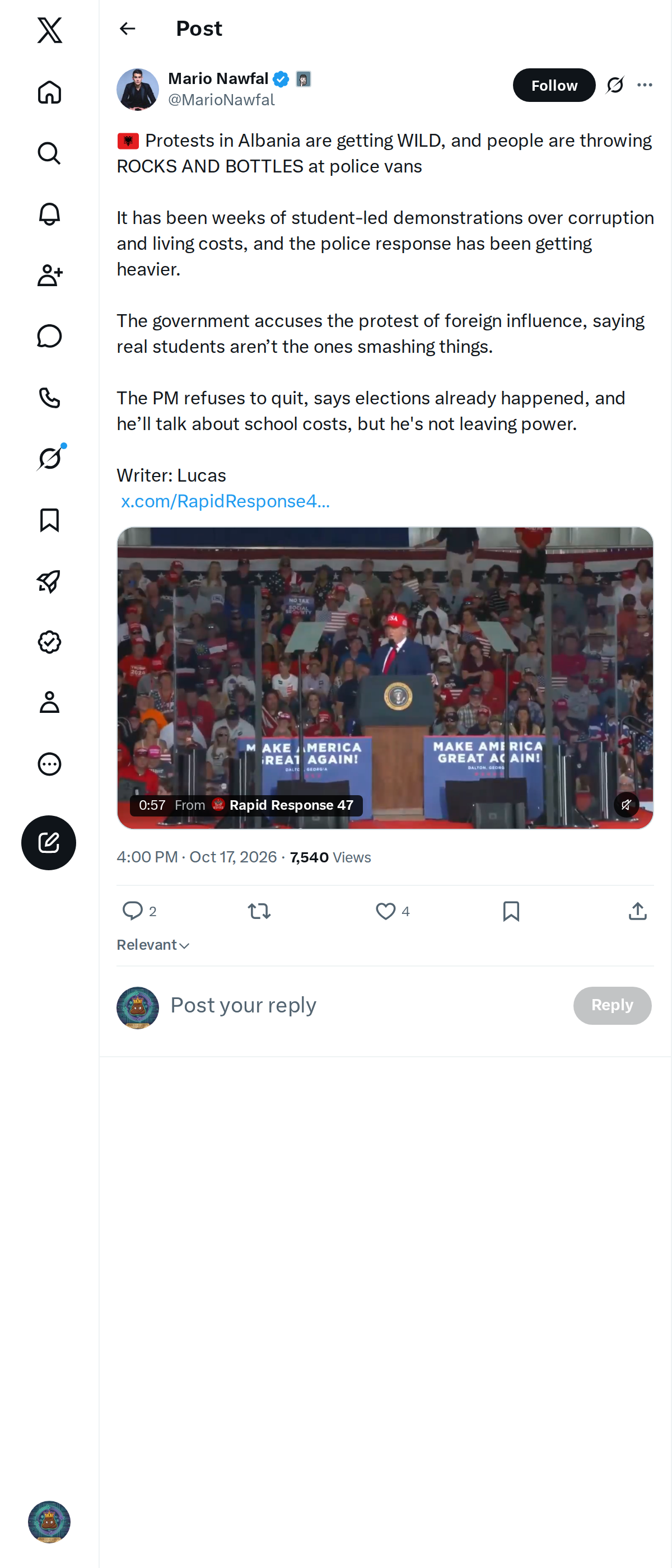 Snapshot 1 of @MarioNawfal's post from 2026-10-17
