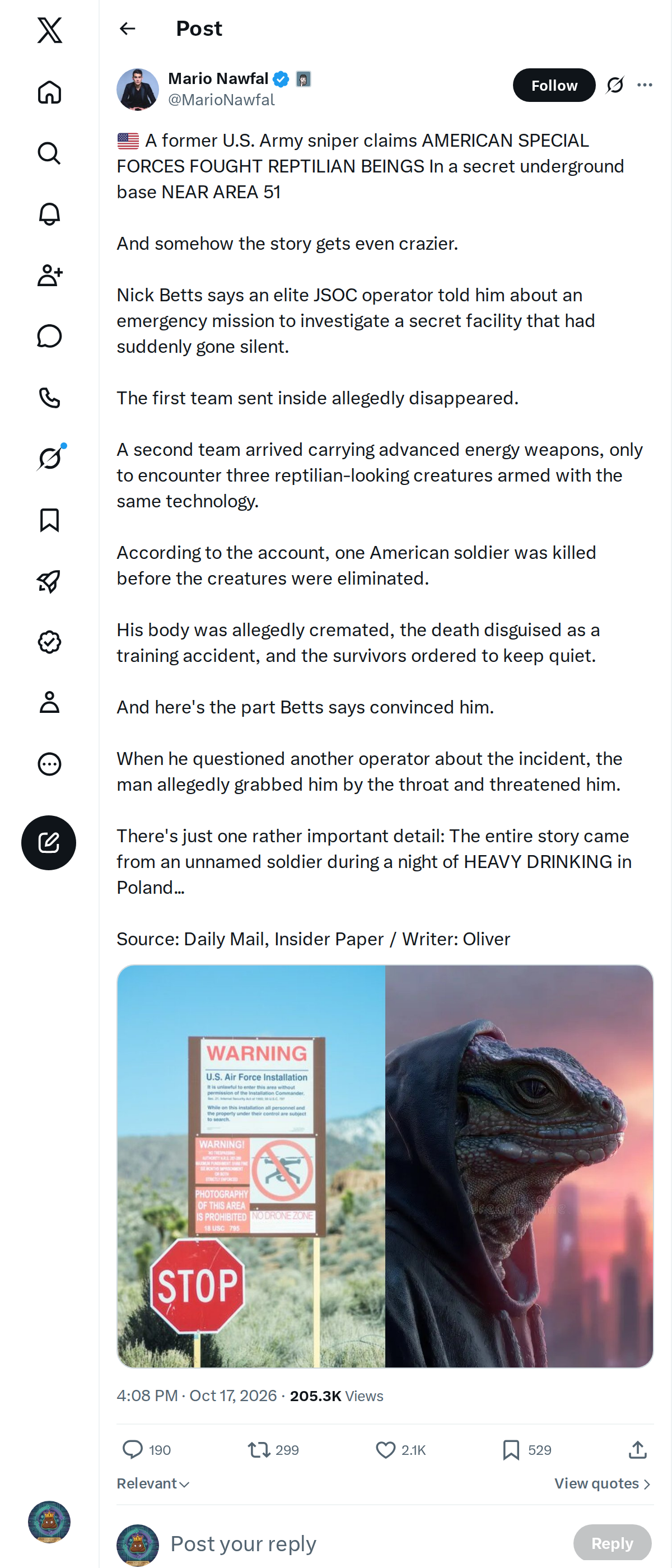 Snapshot 2 of @MarioNawfal's post from 2026-10-17