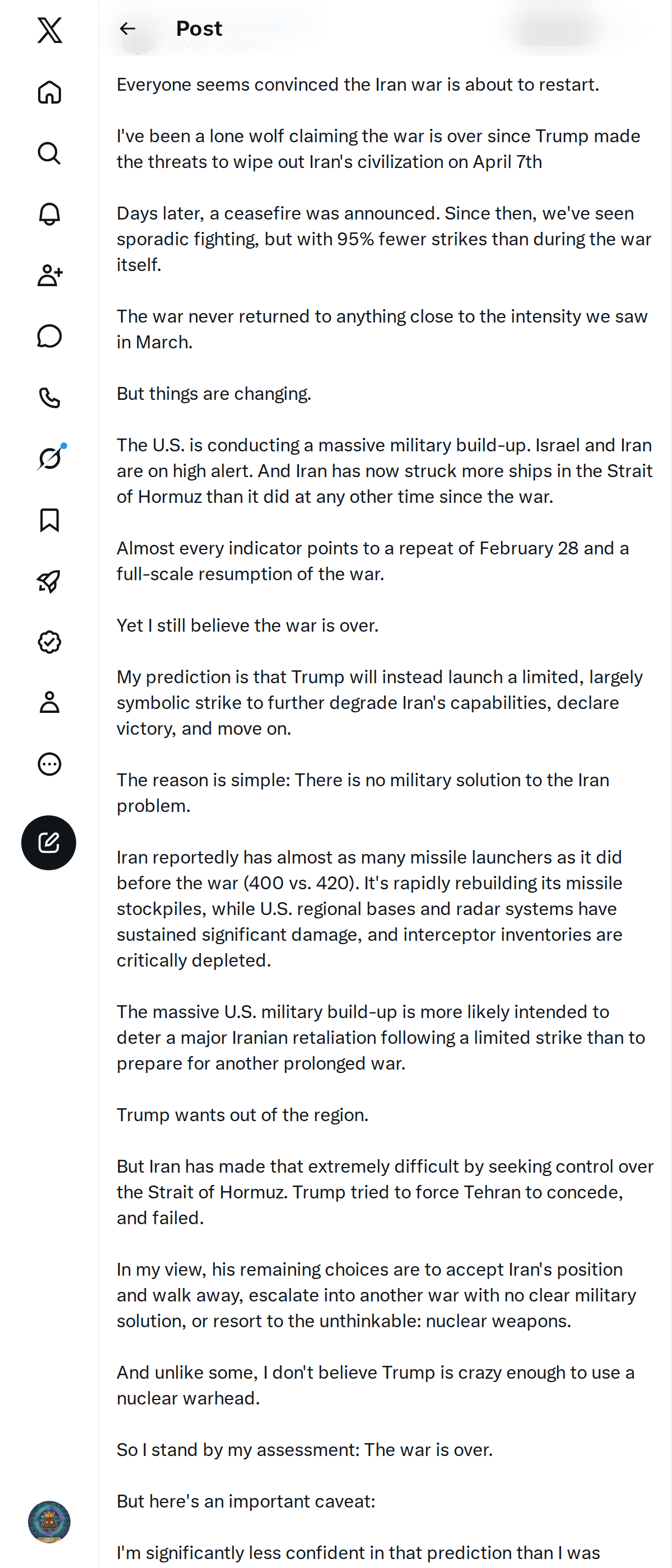 Snapshot 2 of @MarioNawfal's post from 2026-10-17