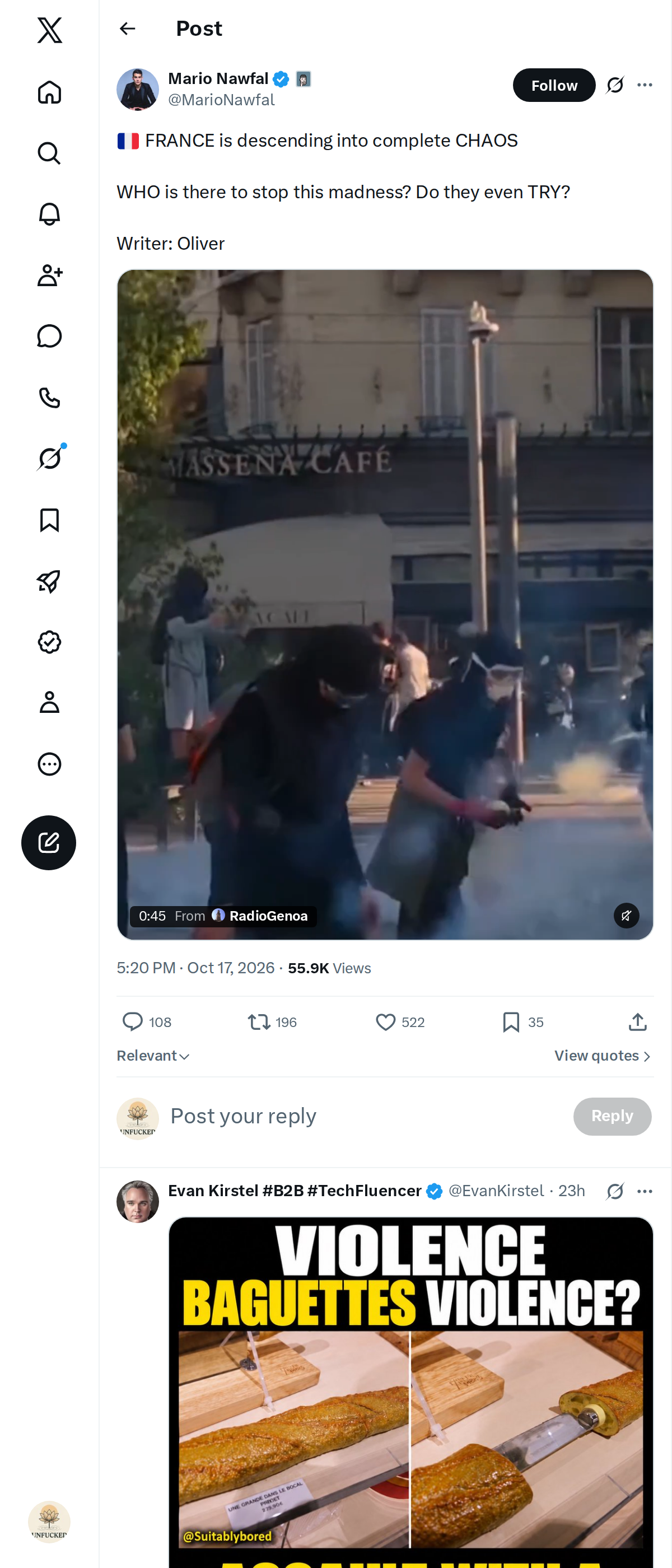 Snapshot 2 of @MarioNawfal's post from 2026-10-17