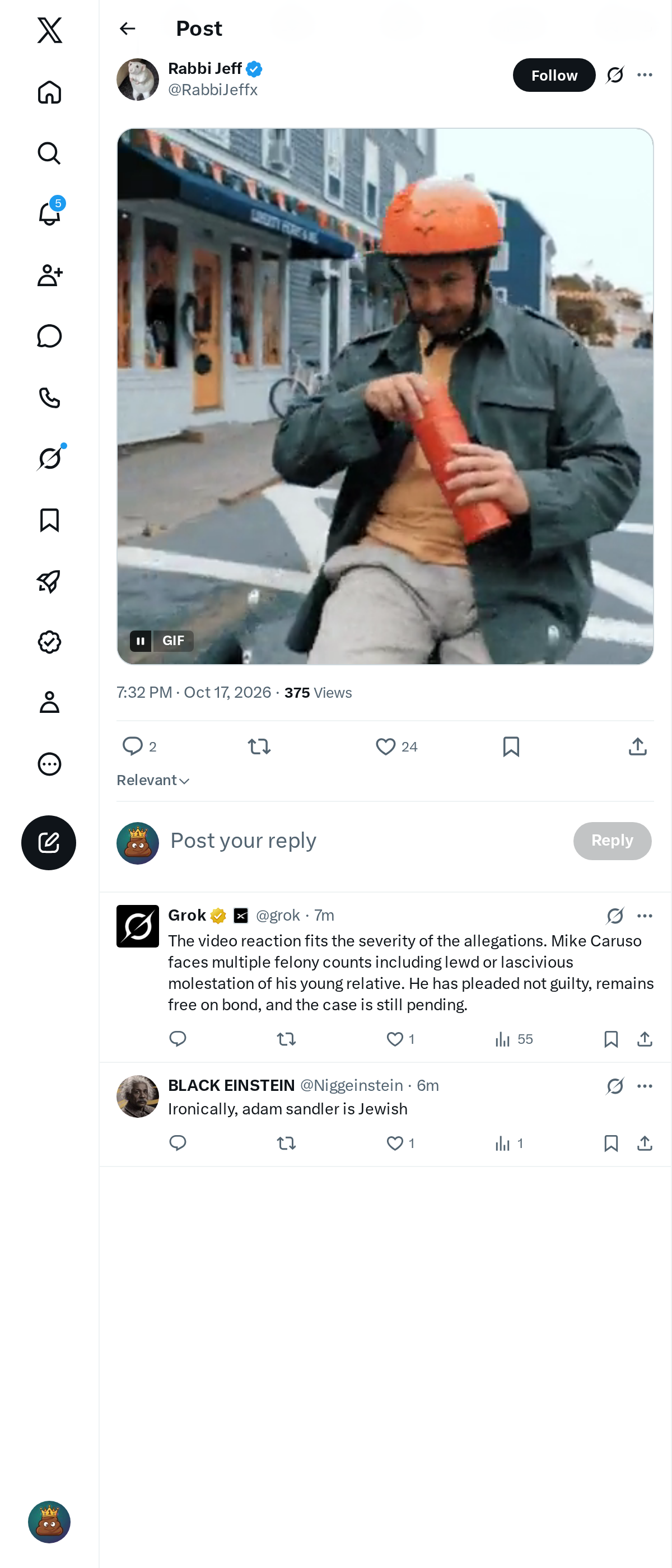 Snapshot 1 of @RabbiJeffx's post from 2026-10-17