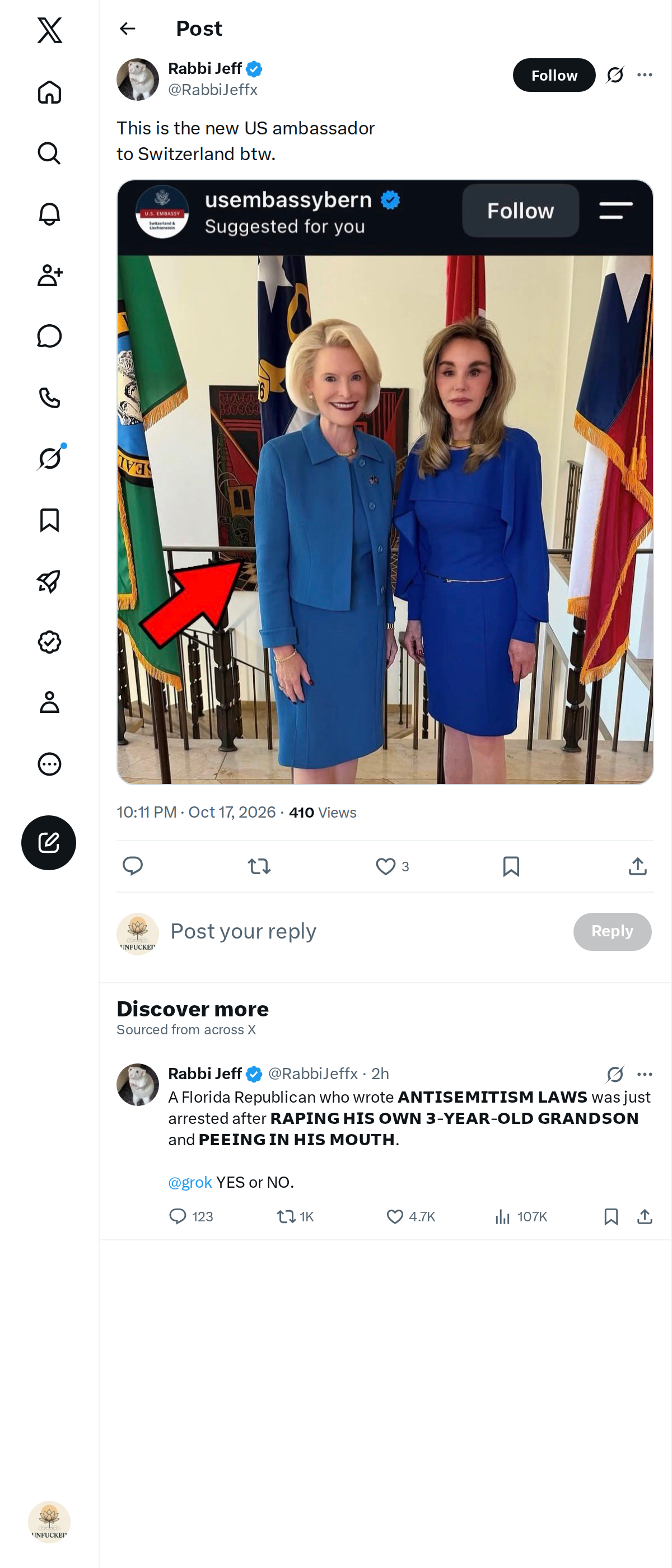 Snapshot 1 of @RabbiJeffx's post from 2026-10-17