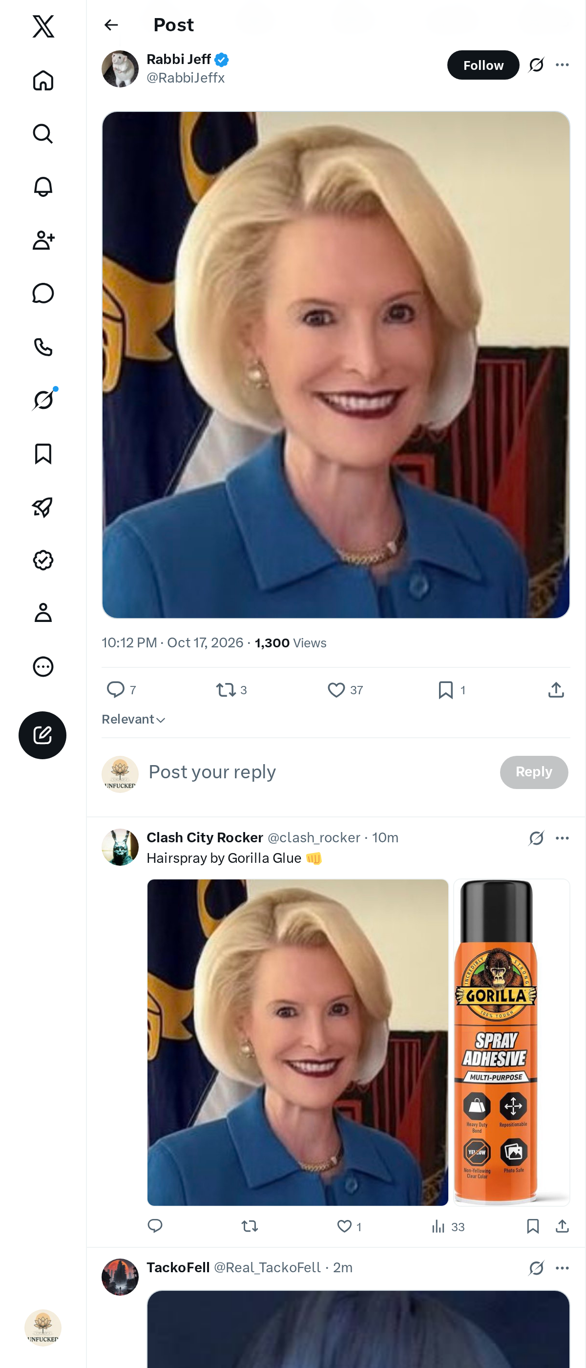 Snapshot 1 of @RabbiJeffx's post from 2026-10-17