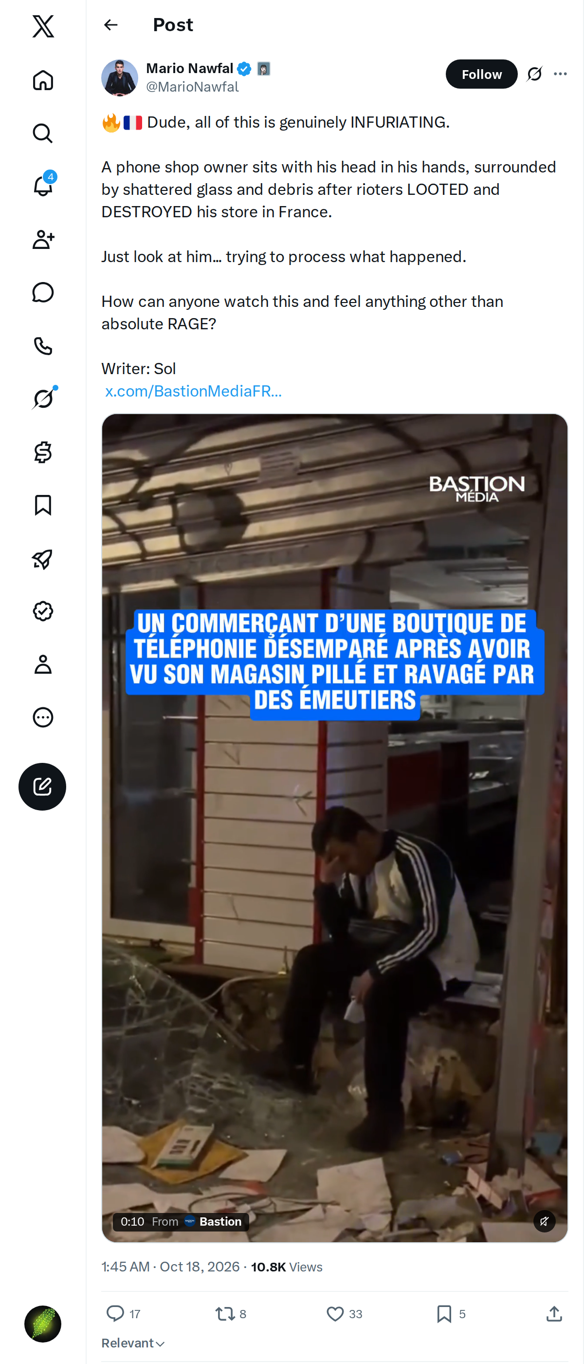 Snapshot 1 of @MarioNawfal's post from 2026-10-17