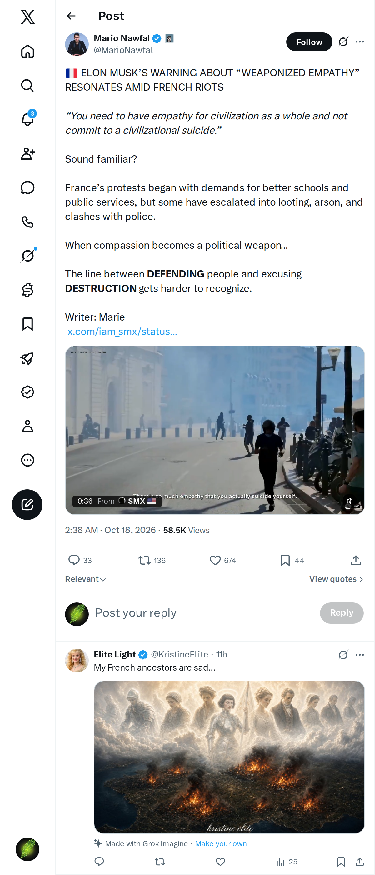 Snapshot 2 of @MarioNawfal's post from 2026-10-18