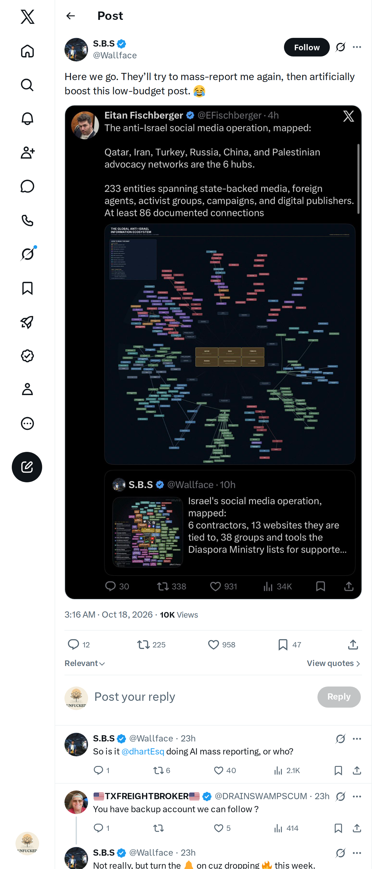 Snapshot 2 of @Wallface's post from 2026-10-18