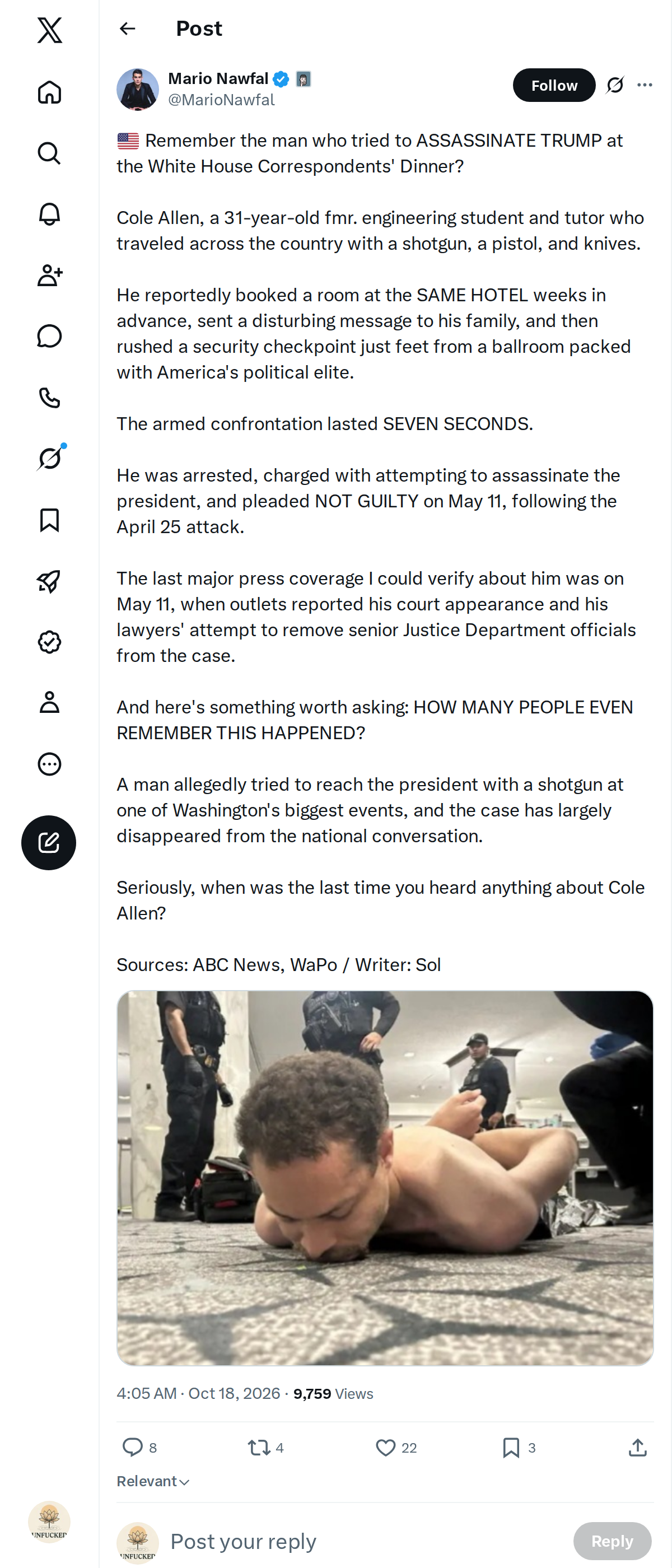 Snapshot 1 of @MarioNawfal's post from 2026-10-18