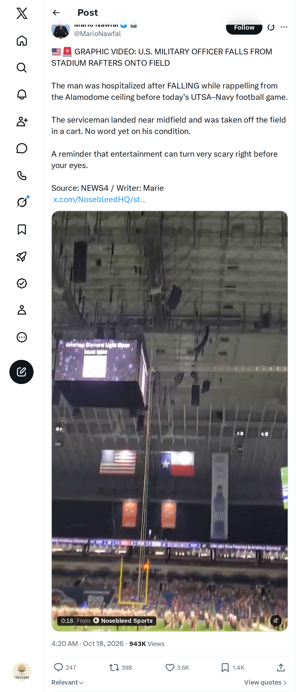 Snapshot 2 of @MarioNawfal's post from 2026-10-18