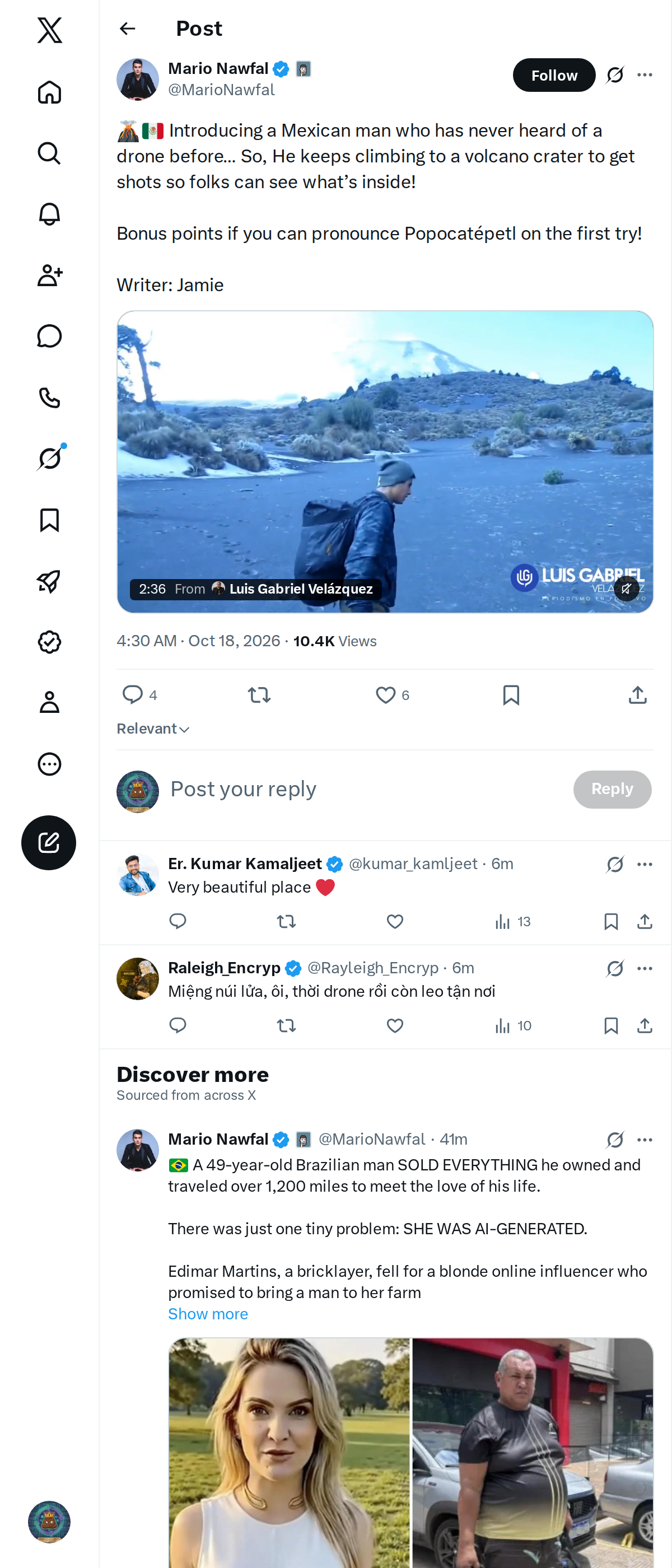 Snapshot 1 of @MarioNawfal's post from 2026-10-18