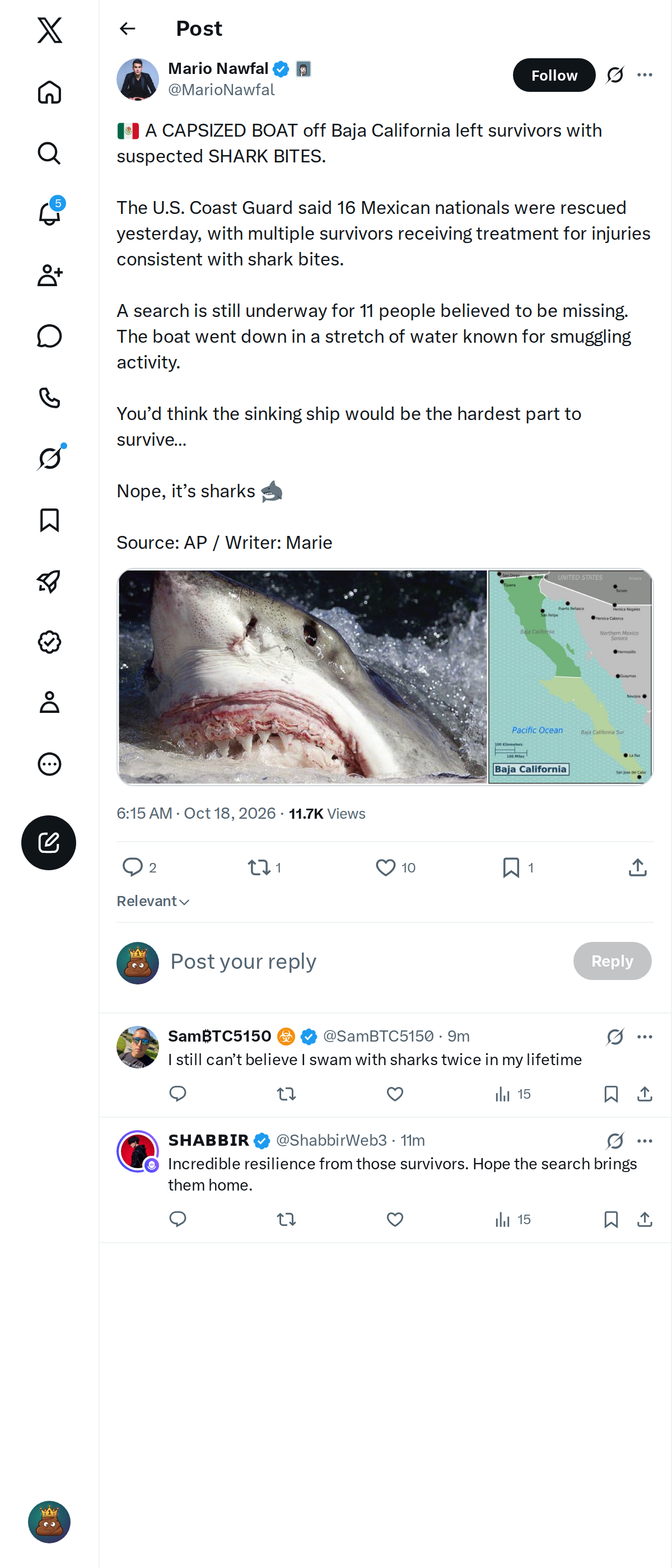 Snapshot 1 of @MarioNawfal's post from 2026-10-18