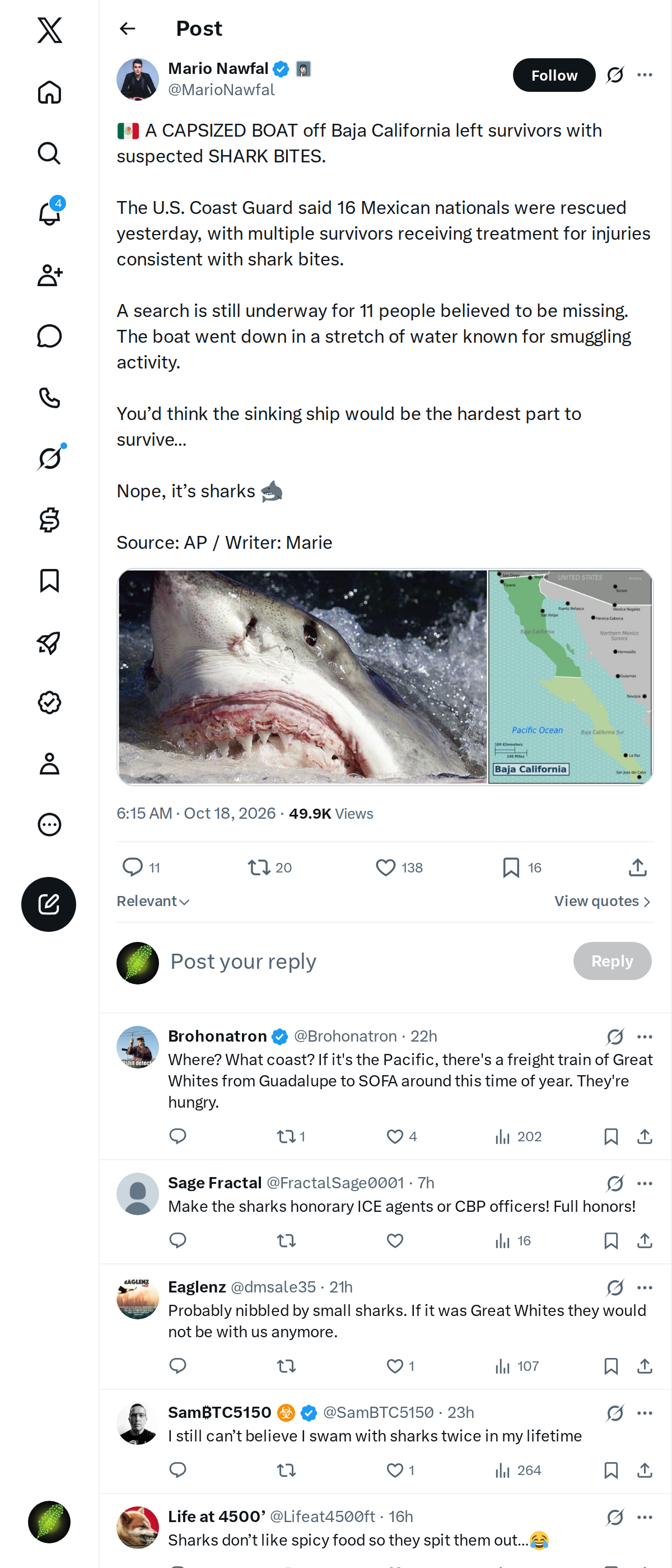 Snapshot 2 of @MarioNawfal's post from 2026-10-18