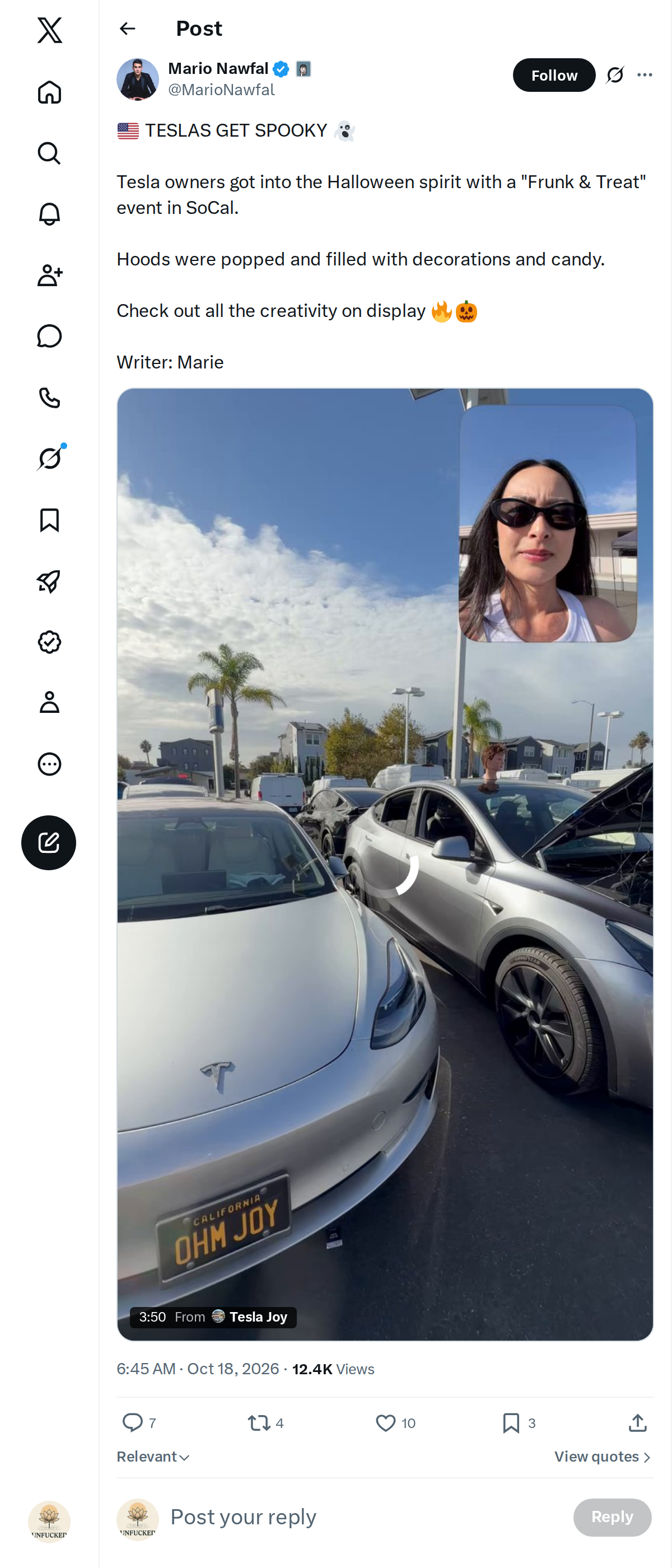 Snapshot 1 of @MarioNawfal's post from 2026-10-18