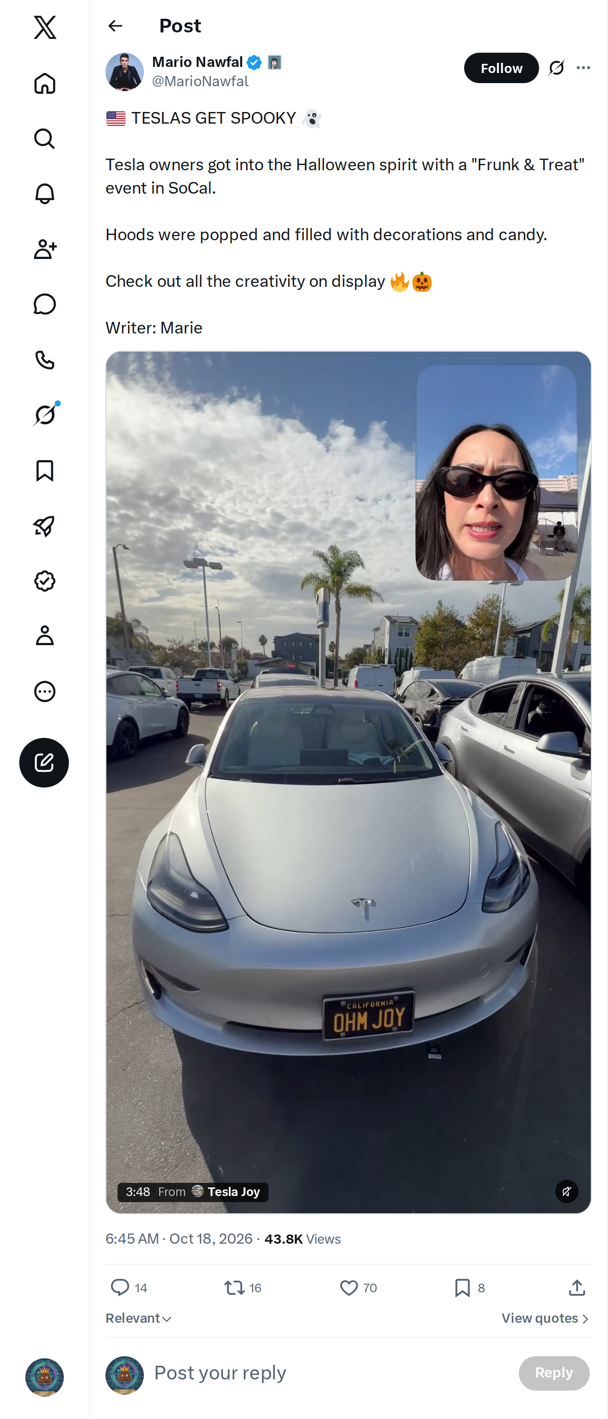 Snapshot 2 of @MarioNawfal's post from 2026-10-18