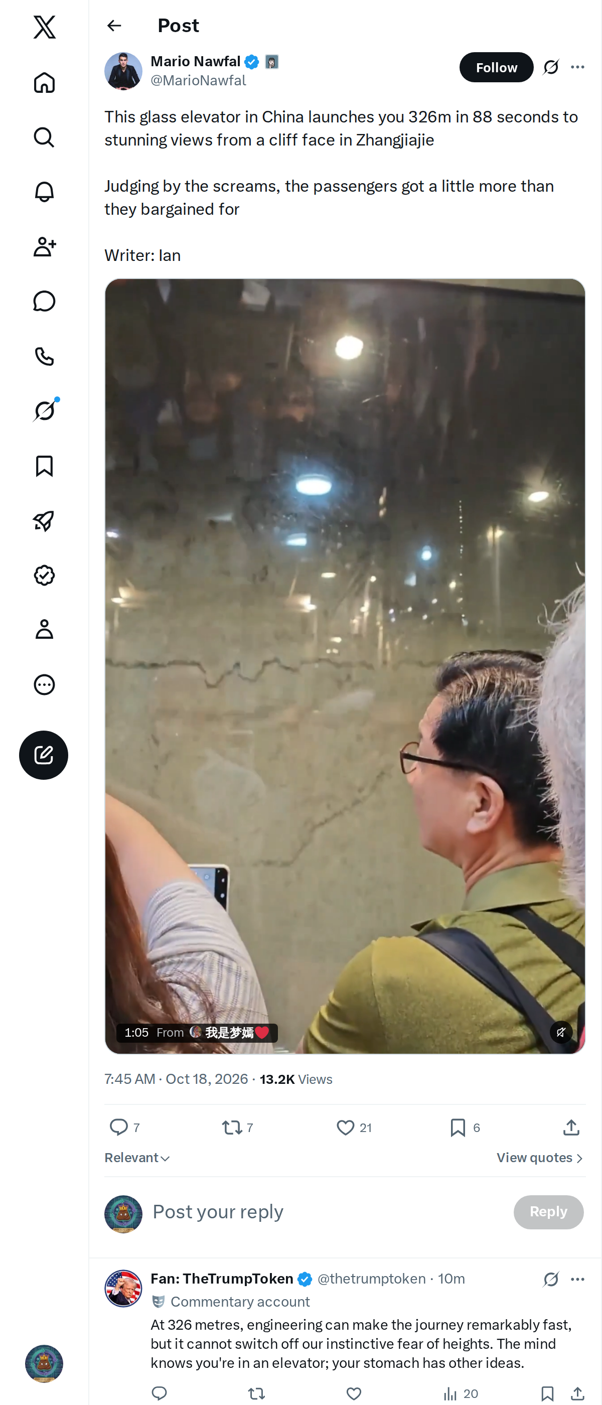Snapshot 1 of @MarioNawfal's post from 2026-10-18