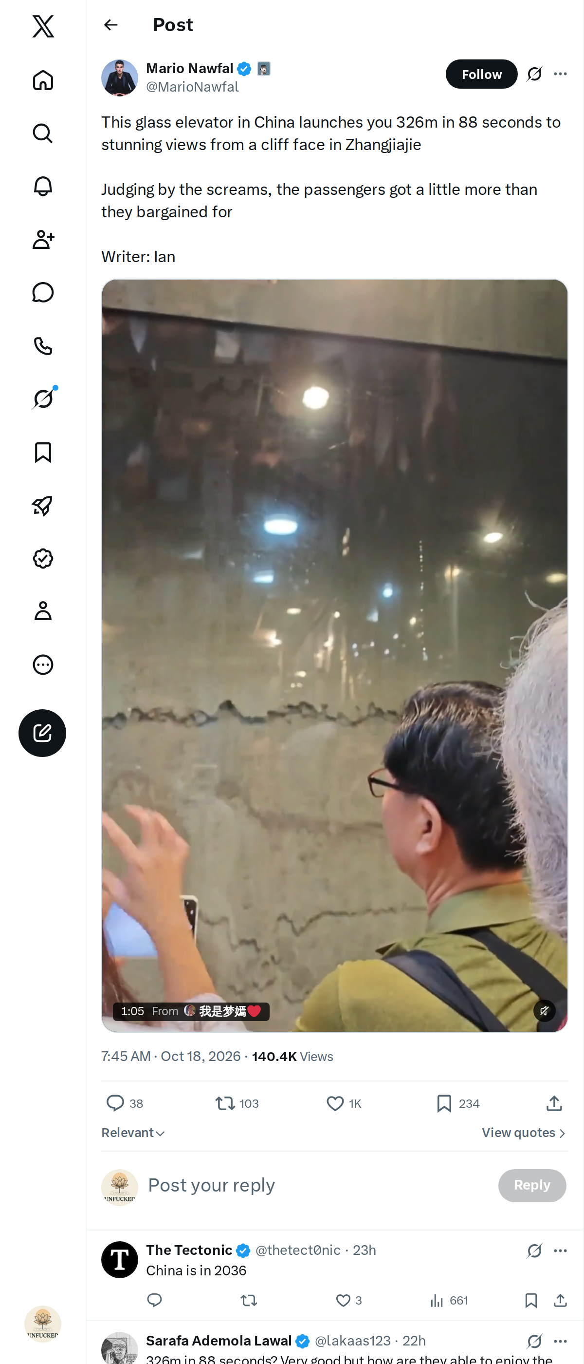 Snapshot 2 of @MarioNawfal's post from 2026-10-18