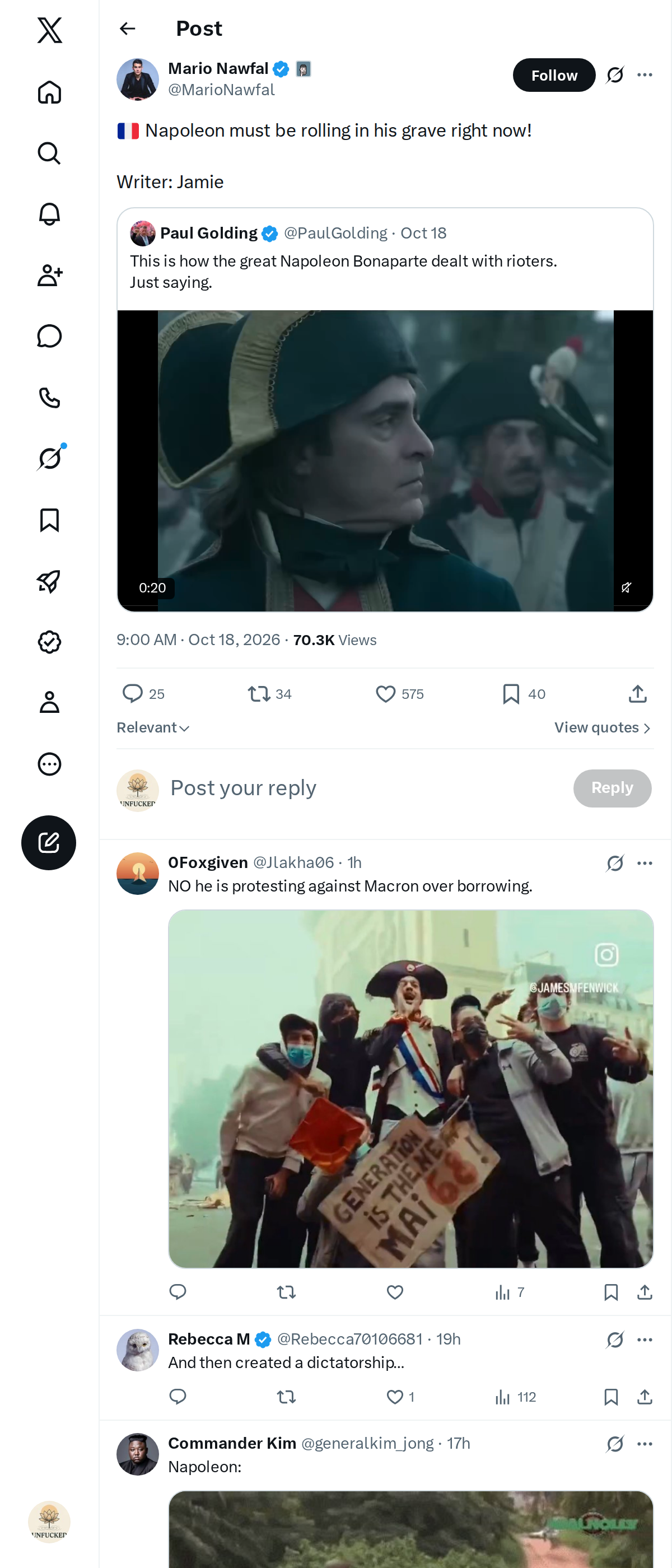 Snapshot 2 of @MarioNawfal's post from 2026-10-18