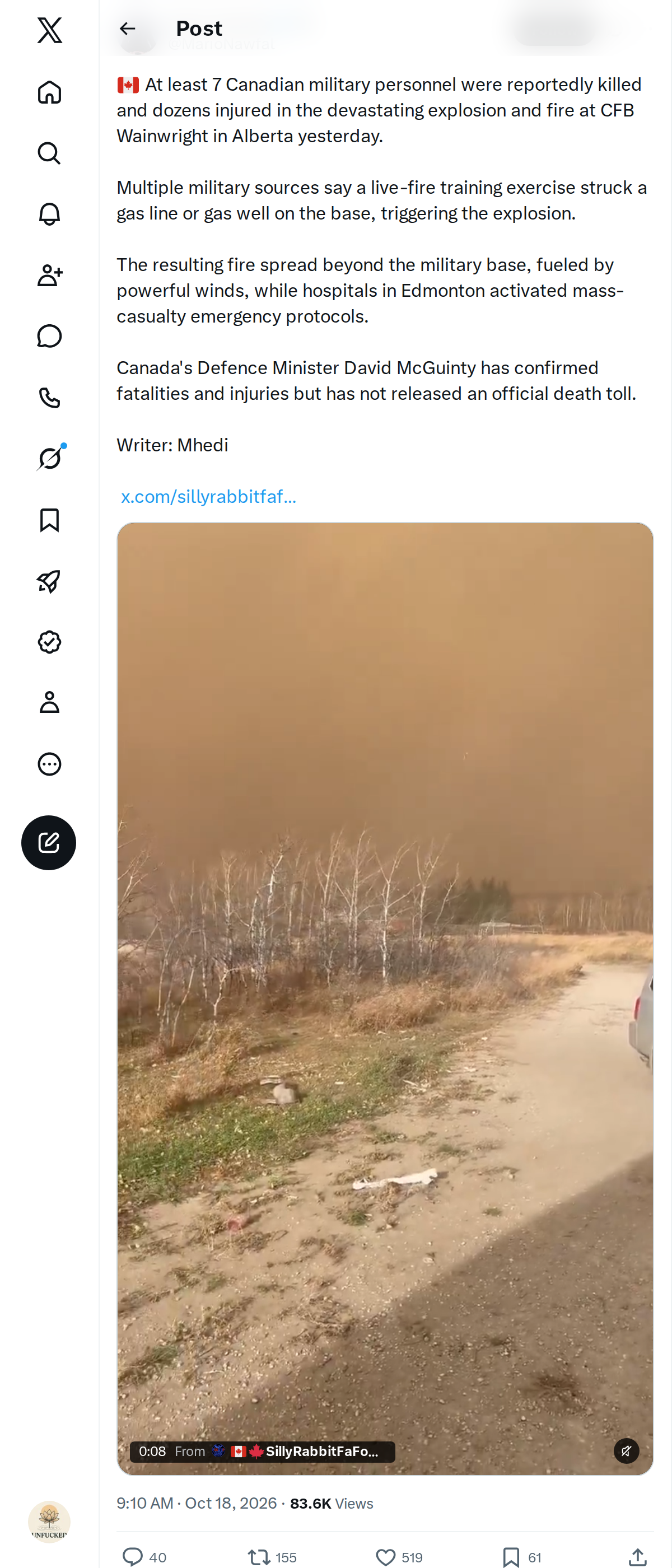 Snapshot 2 of @MarioNawfal's post from 2026-10-18