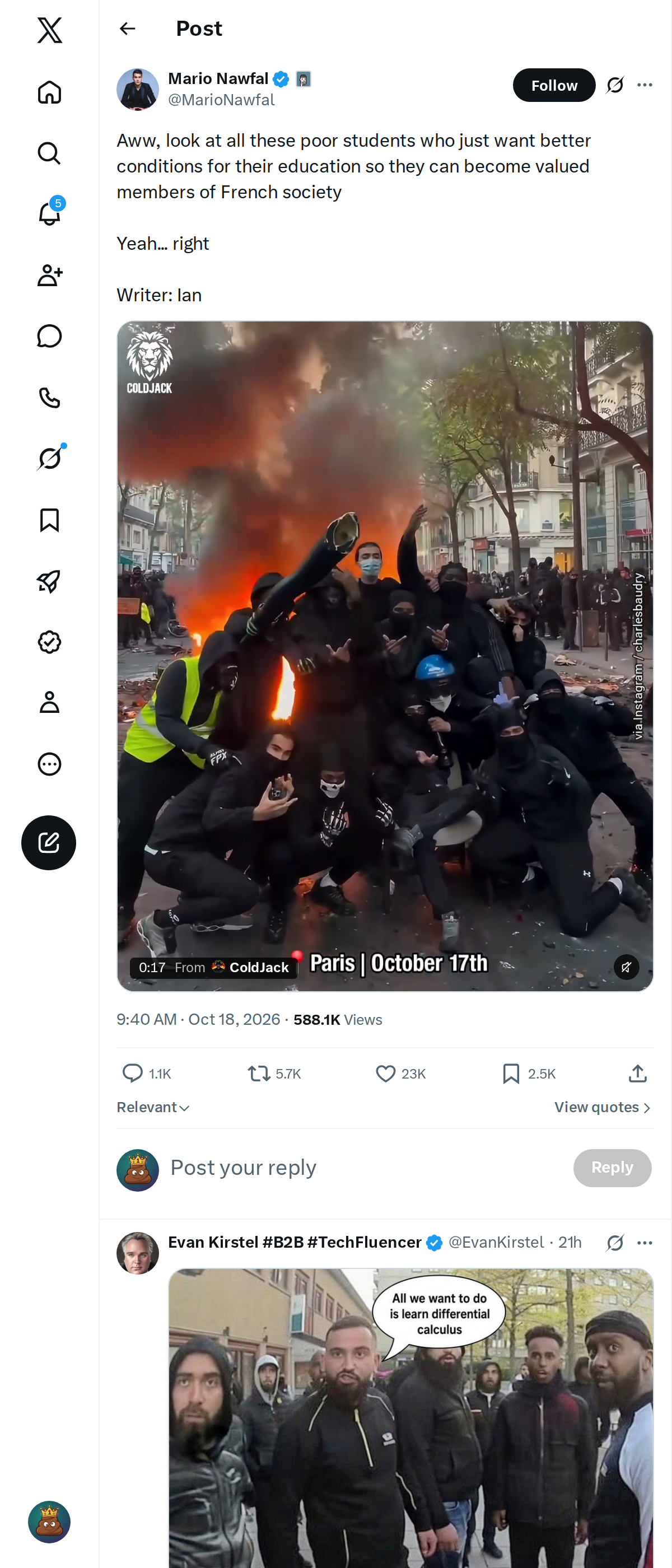 Snapshot 2 of @MarioNawfal's post from 2026-10-18