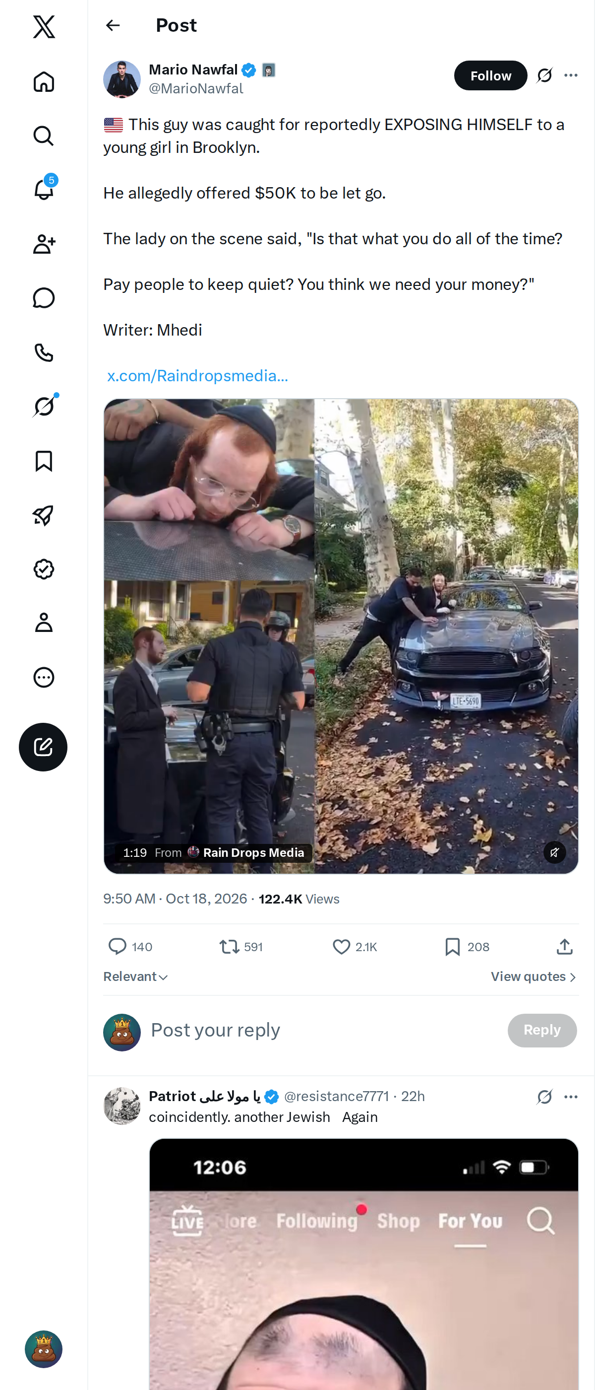 Snapshot 2 of @MarioNawfal's post from 2026-10-18