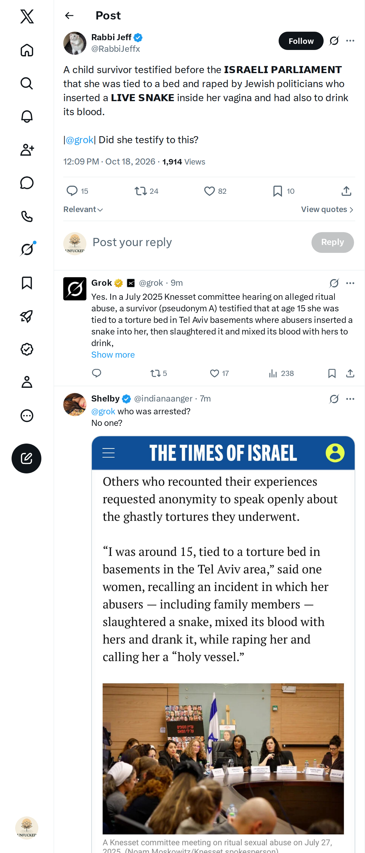 Snapshot 1 of @RabbiJeffx's post from 2026-10-18