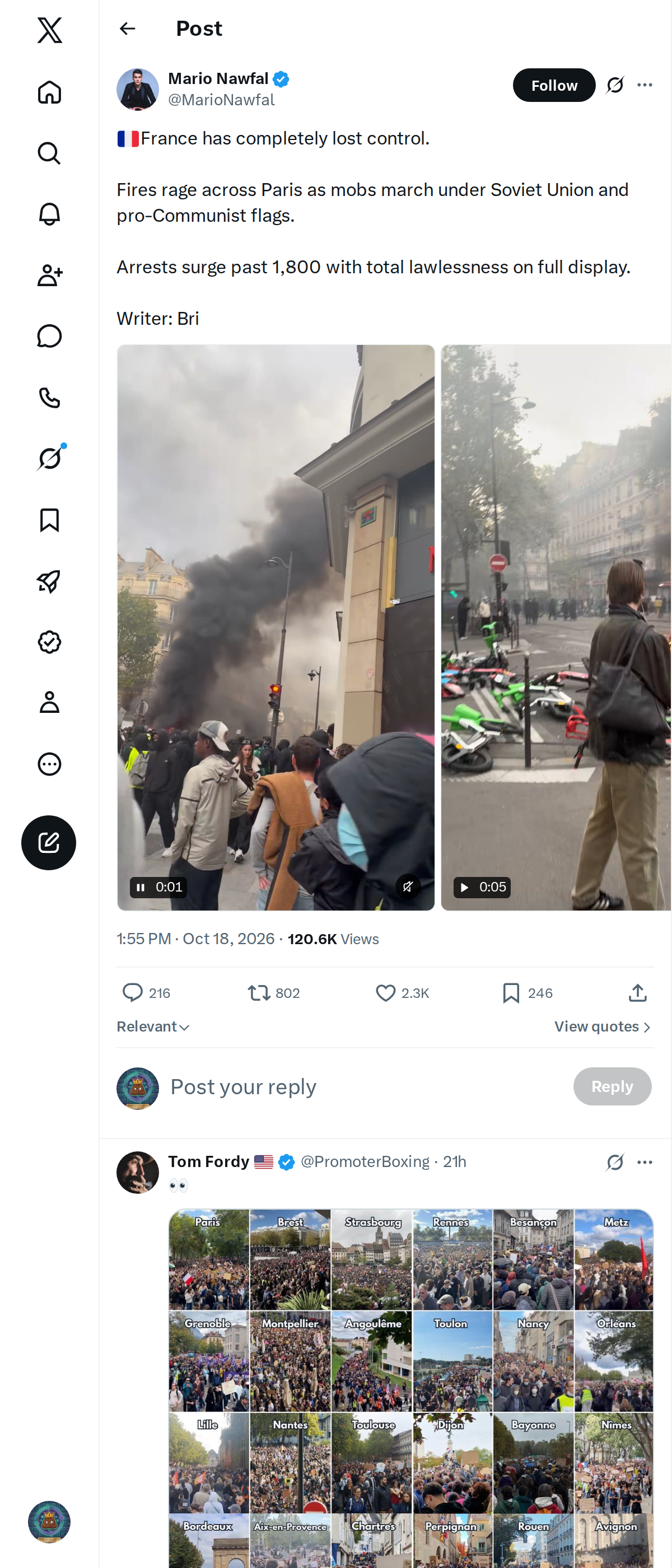 Snapshot 2 of @MarioNawfal's post from 2026-10-18