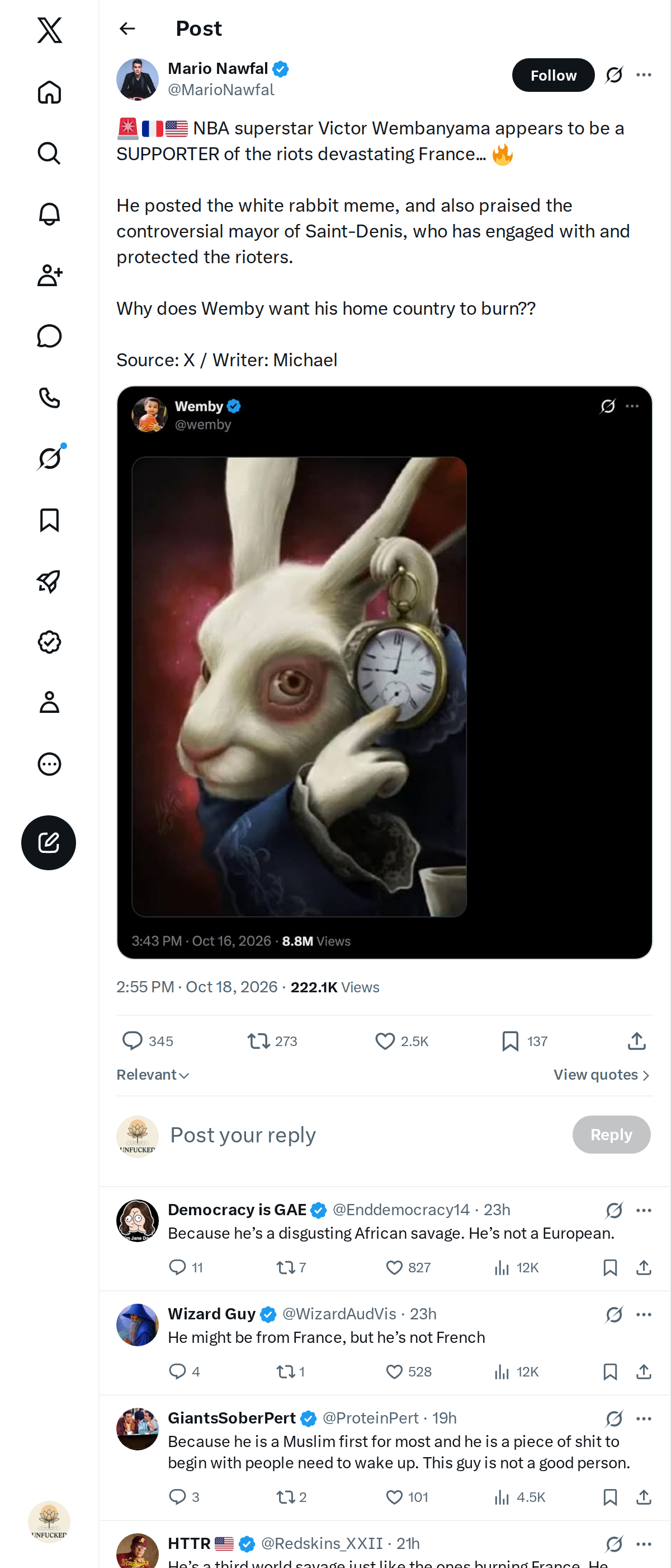 Snapshot 2 of @MarioNawfal's post from 2026-10-18