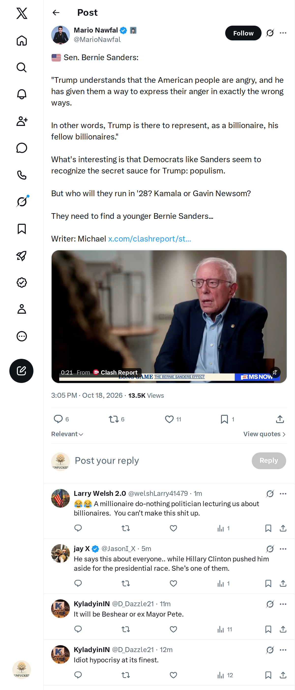 Snapshot 1 of @MarioNawfal's post from 2026-10-18
