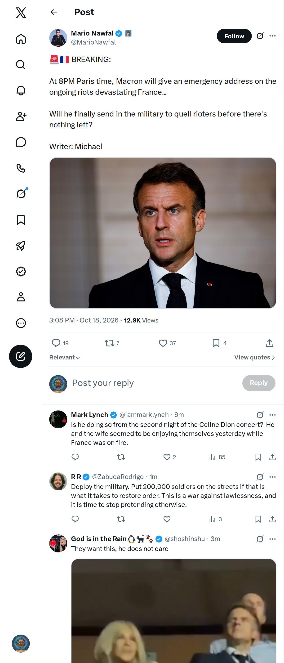 Snapshot 1 of @MarioNawfal's post from 2026-10-18