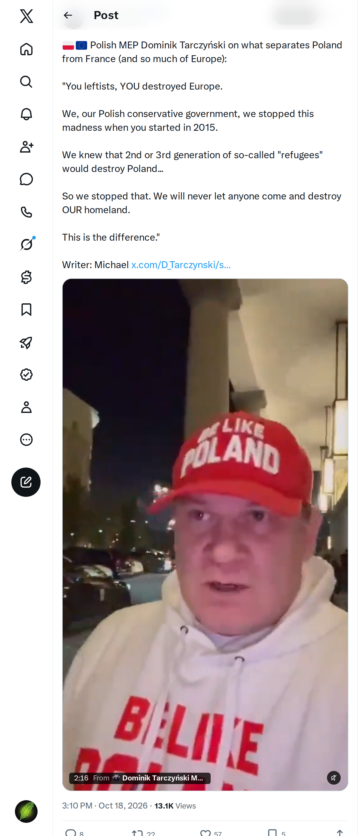 Snapshot 1 of @MarioNawfal's post from 2026-10-18