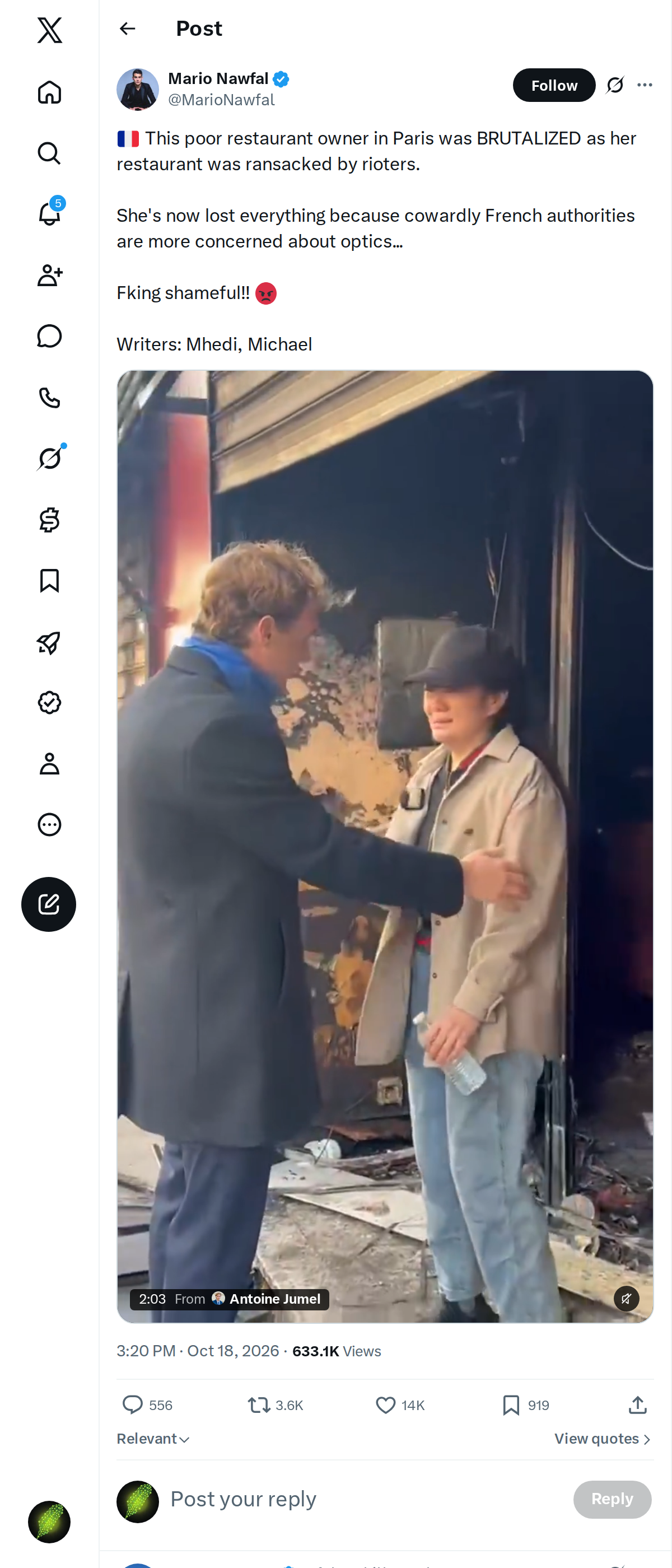 Snapshot 2 of @MarioNawfal's post from 2026-10-18