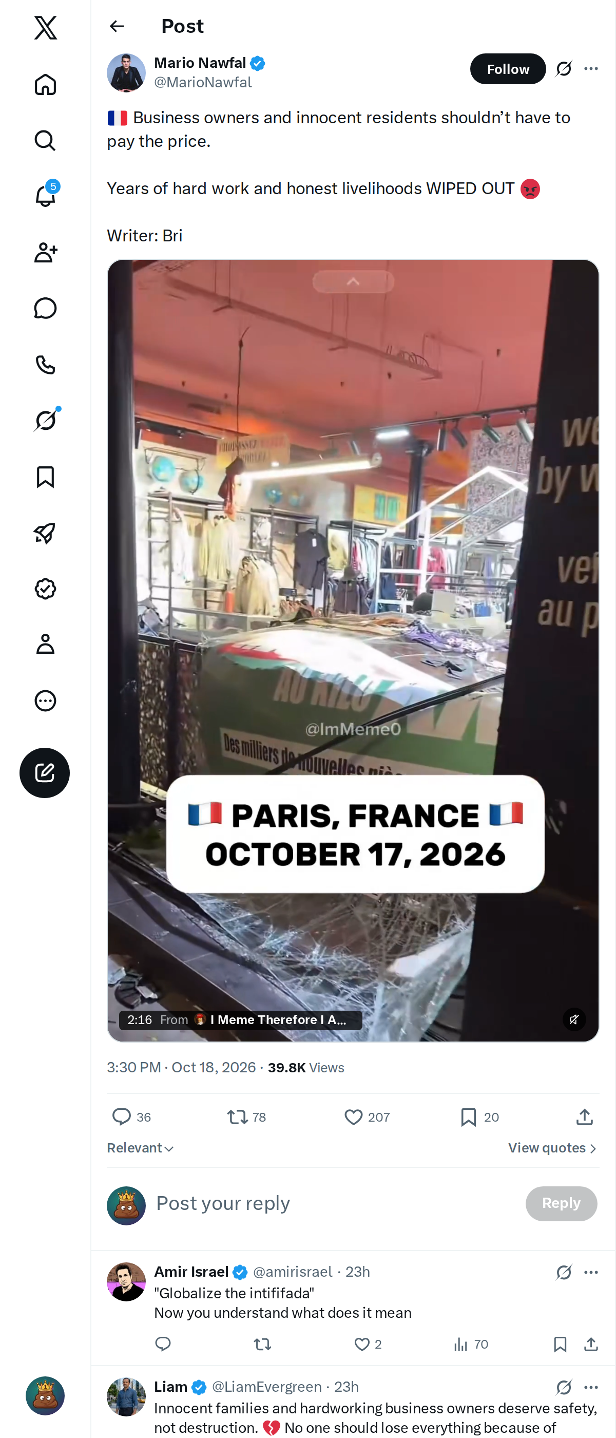 Snapshot 2 of @MarioNawfal's post from 2026-10-18