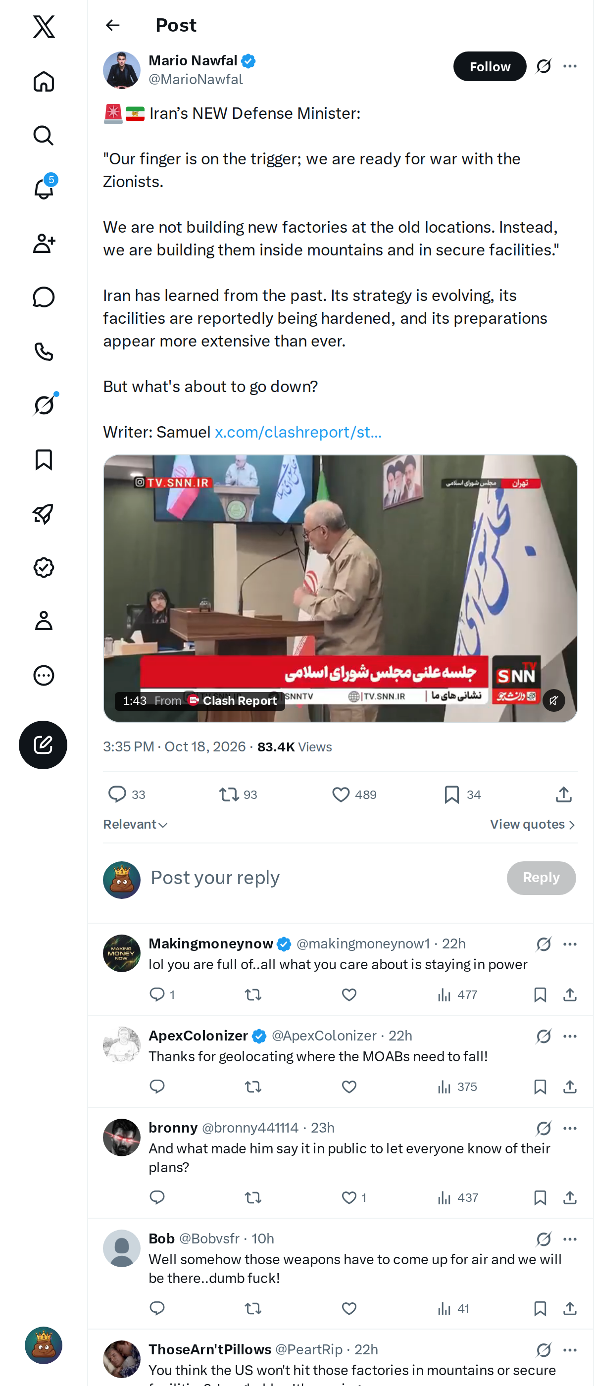 Snapshot 2 of @MarioNawfal's post from 2026-10-18