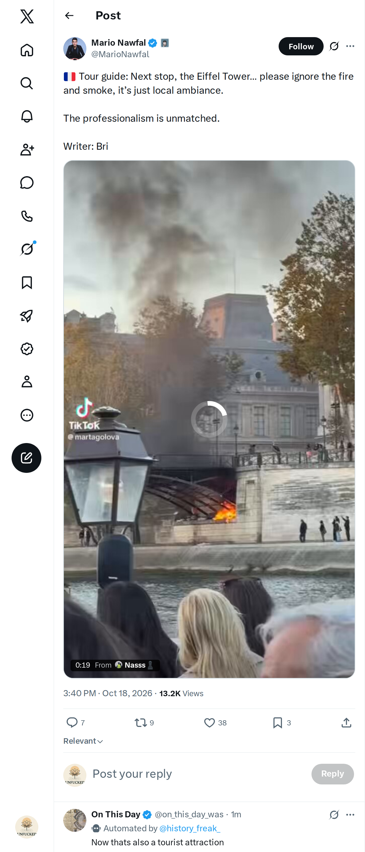 Snapshot 1 of @MarioNawfal's post from 2026-10-18
