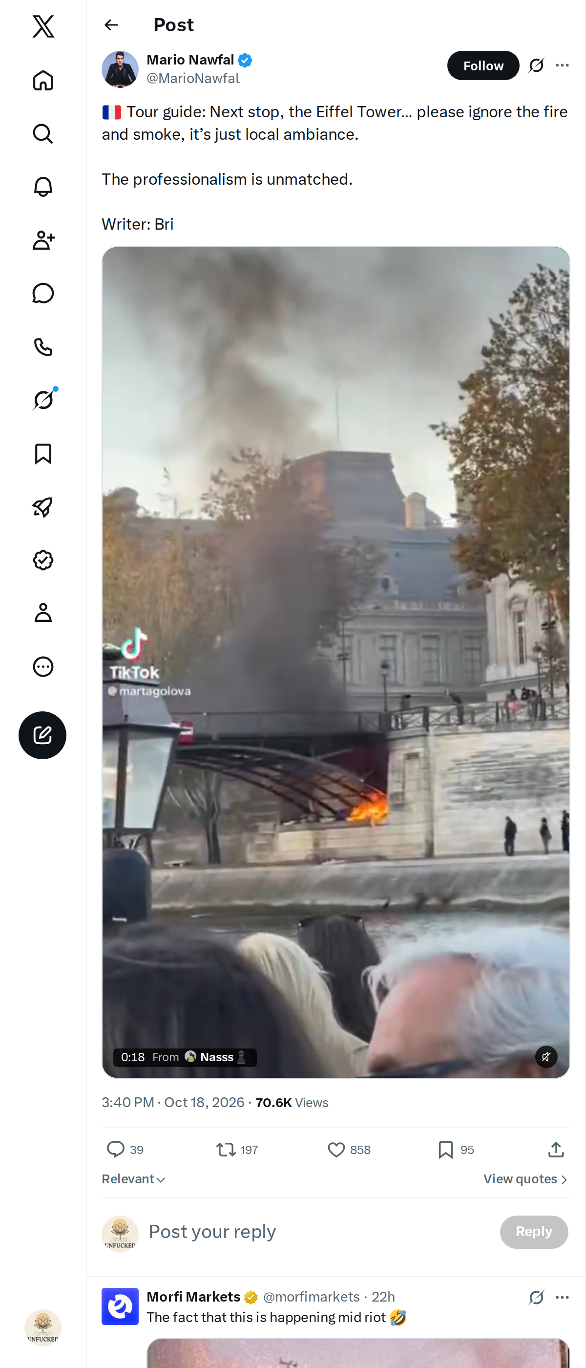 Snapshot 2 of @MarioNawfal's post from 2026-10-18
