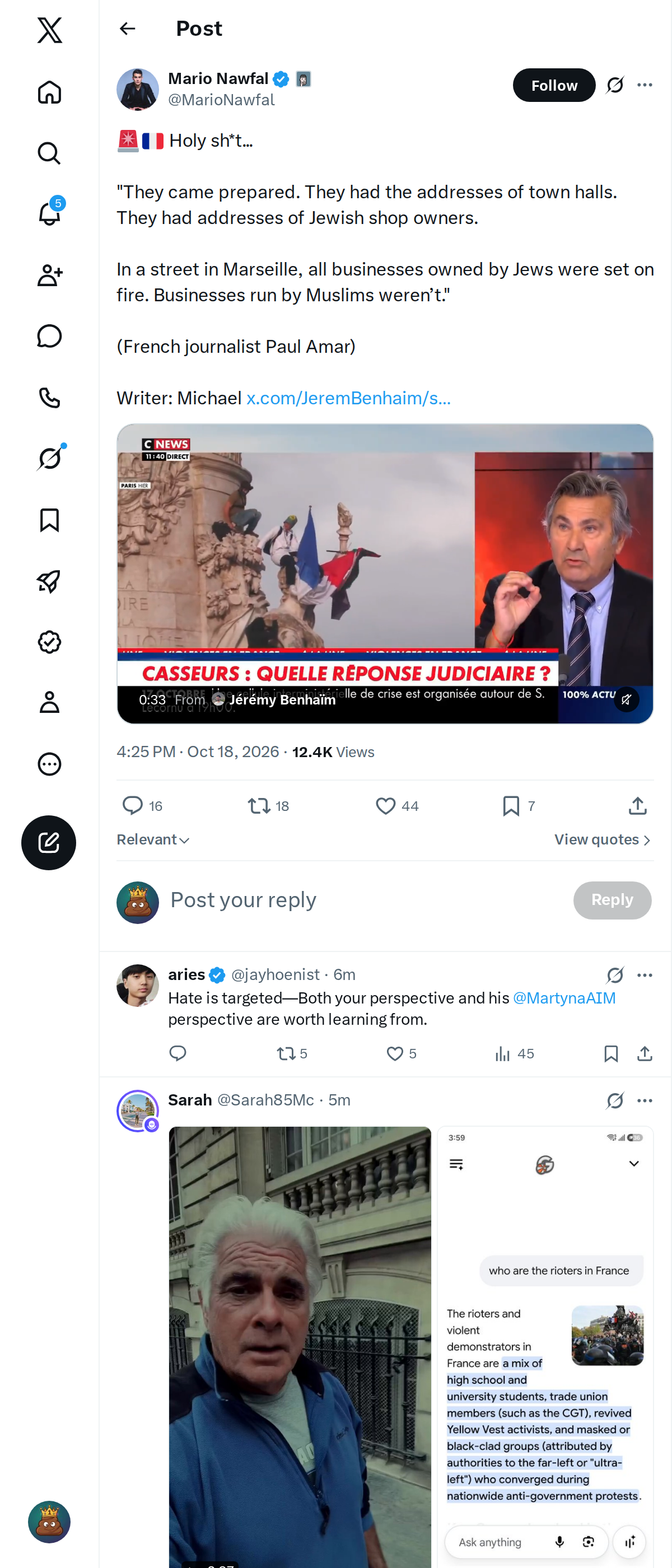 Snapshot 1 of @MarioNawfal's post from 2026-10-18