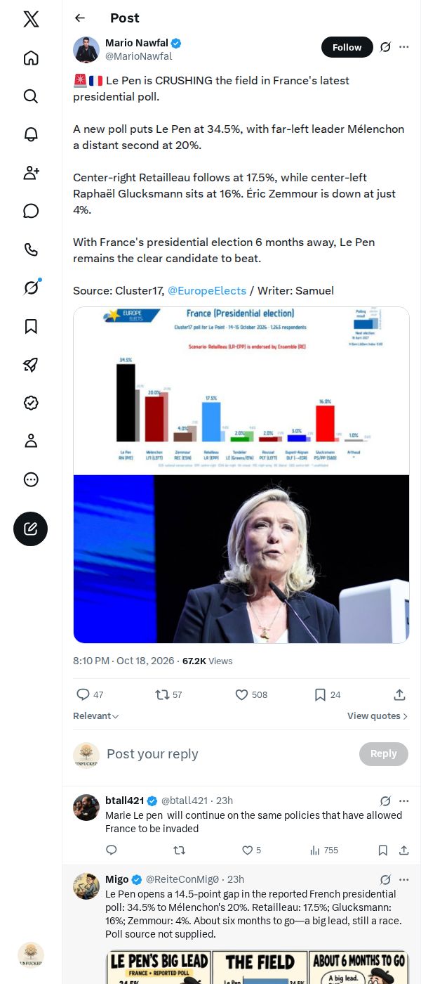 Snapshot 2 of @MarioNawfal's post from 2026-10-18