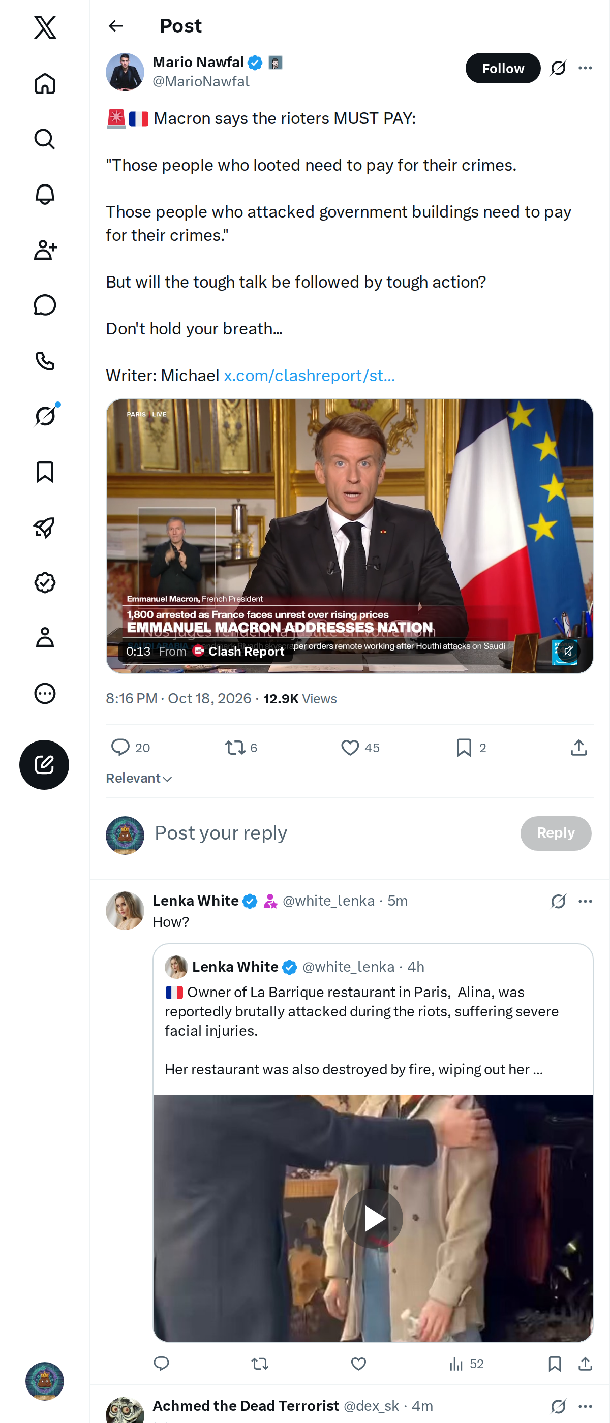 Snapshot 1 of @MarioNawfal's post from 2026-10-18